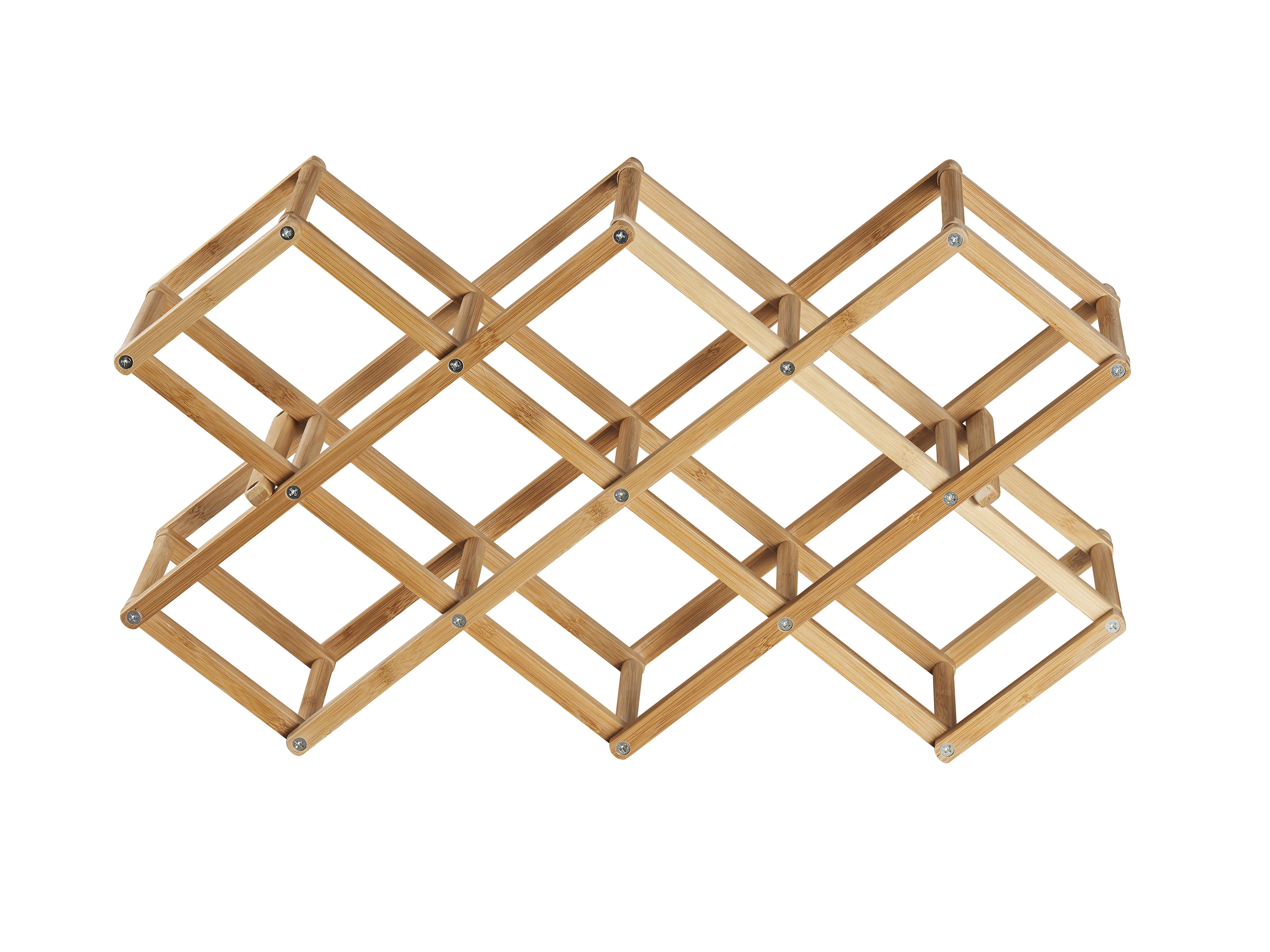 Livarno home Regał na wino, z bambusa, składowanie poziome Składany