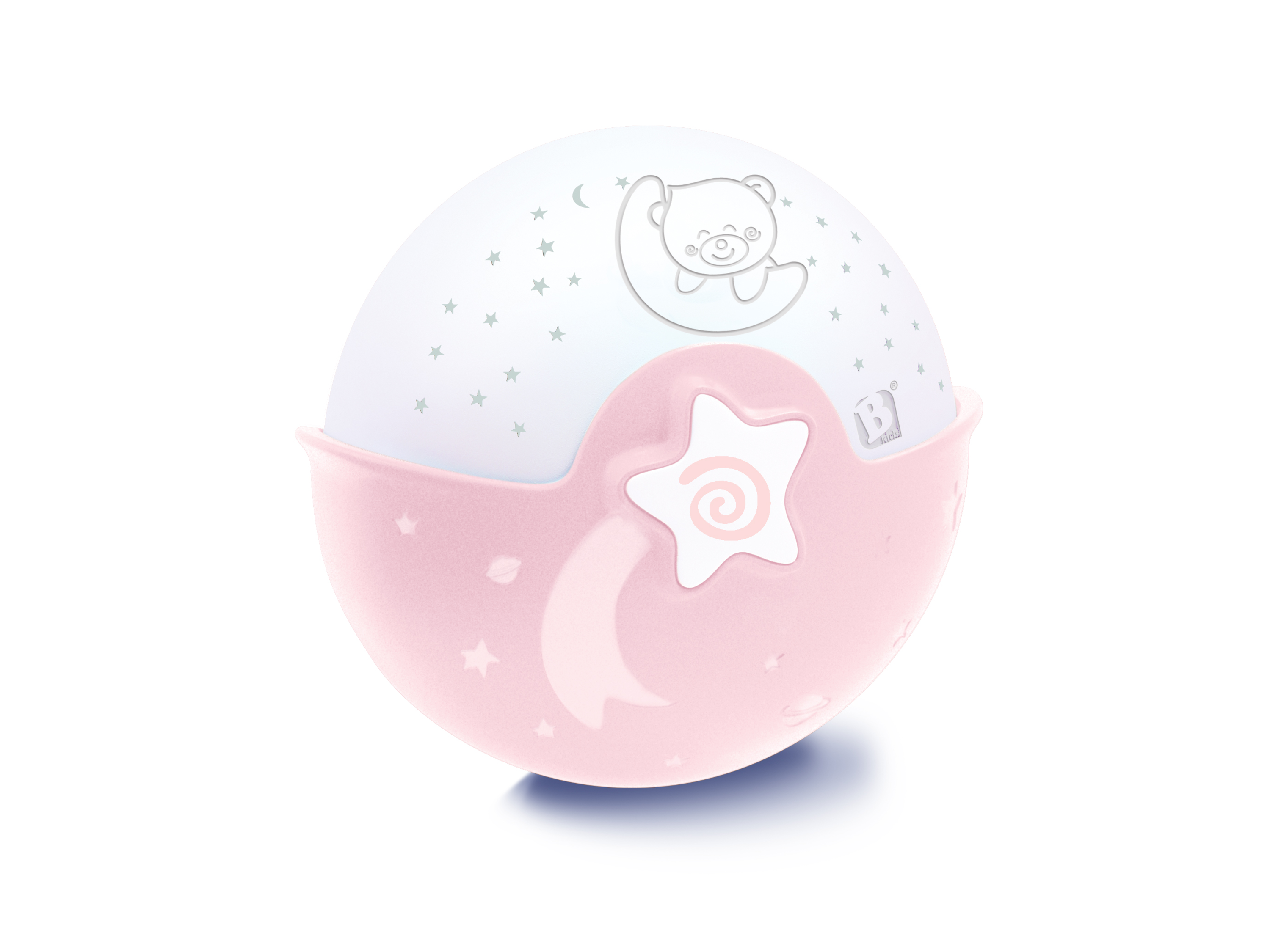 Infantino Lampka nocna i projektor Projektor i lampka nocna Lampa nocna z projektorem Projektor z lampką nocną Różowy