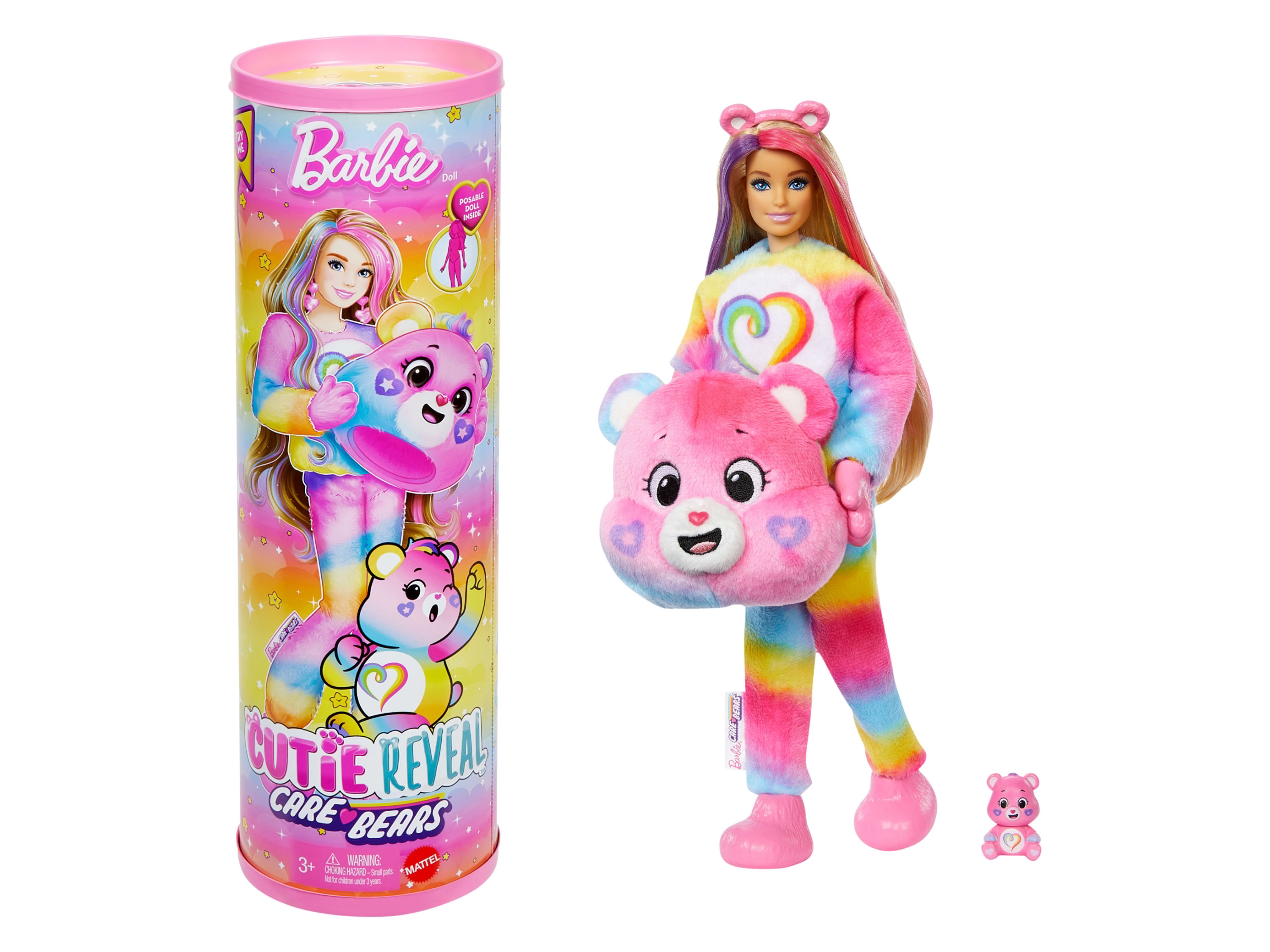 Barbie Lalka Cutie Reveal x Care Bears Togetherness Bear