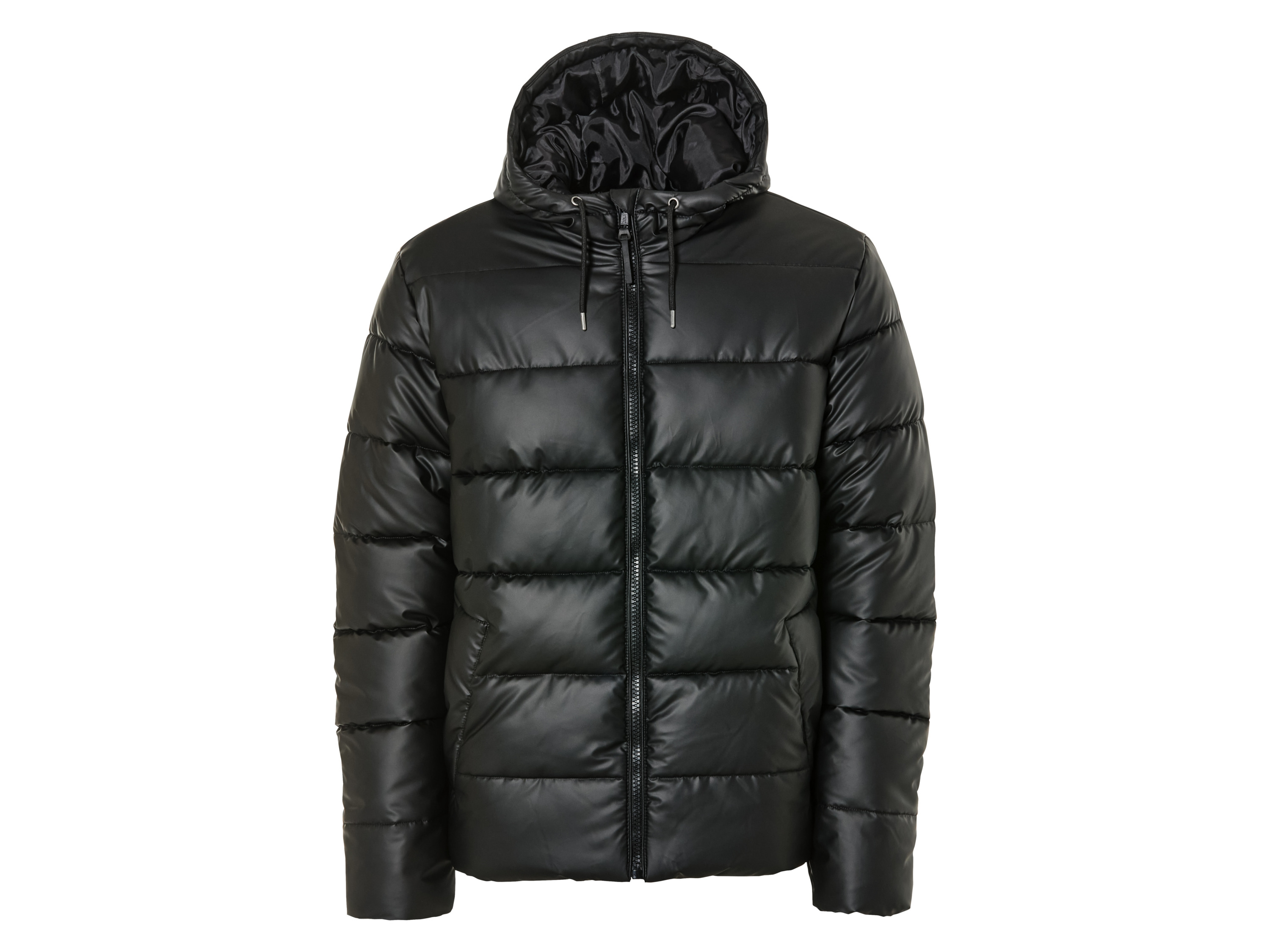 Livergy Kurtka pikowana męska z kapturem Czarny, Xl56/58