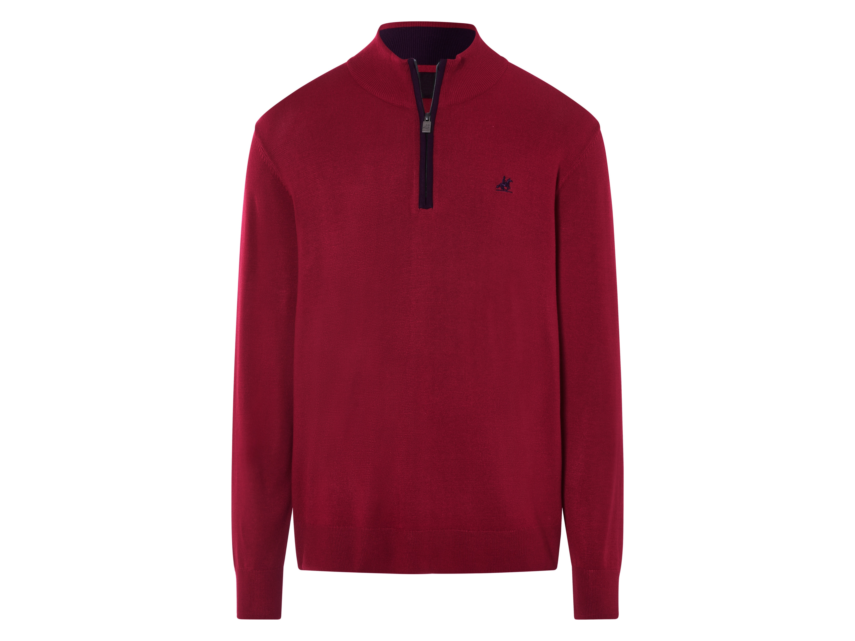 Livergy Sweter męski z wiskozą U.s. Grand Polo Czerwony, L 52/54