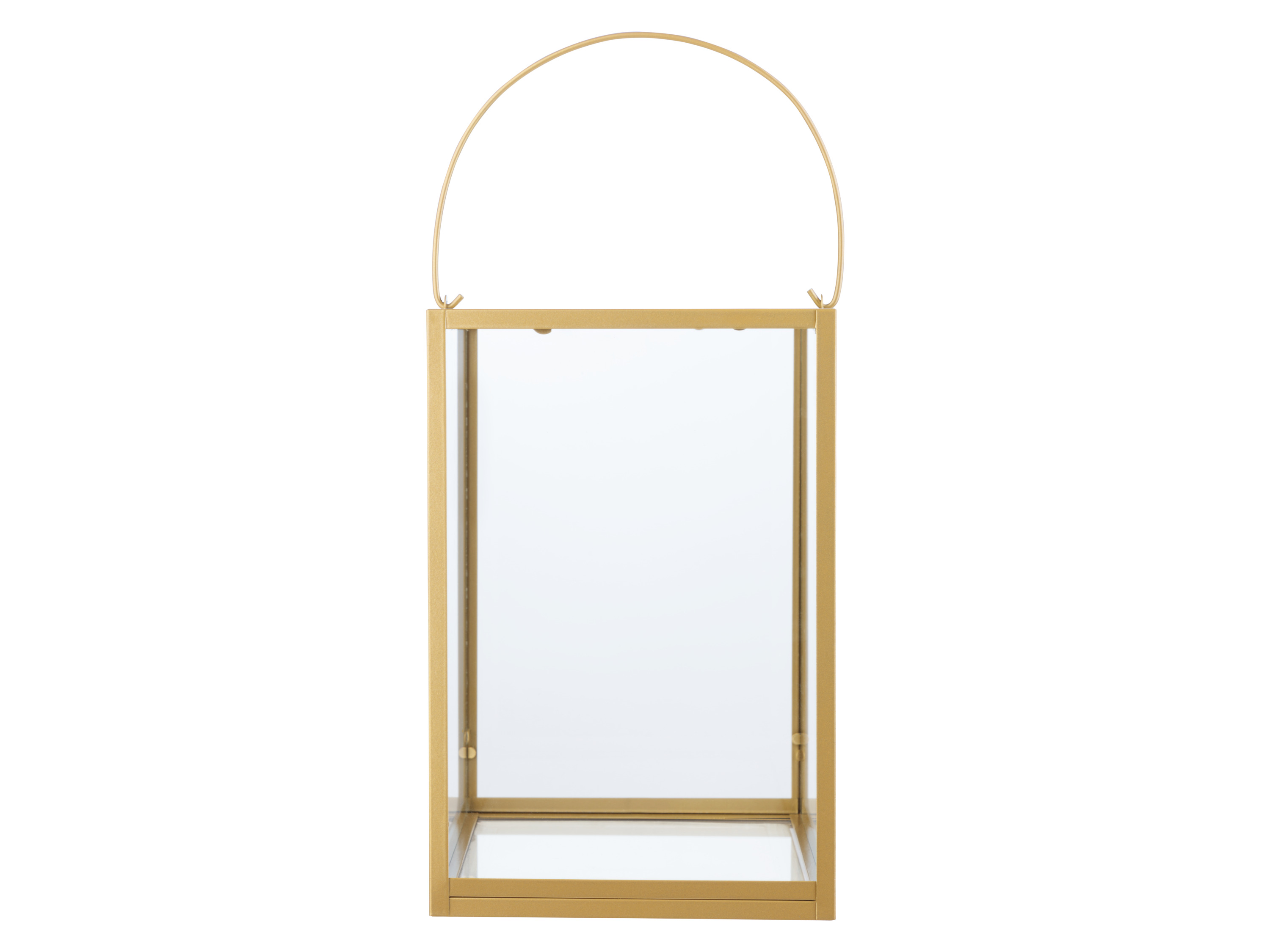 Livarno home Akcesoria dekoracyjne z elementami w kolorze złotym Szklana latarenka