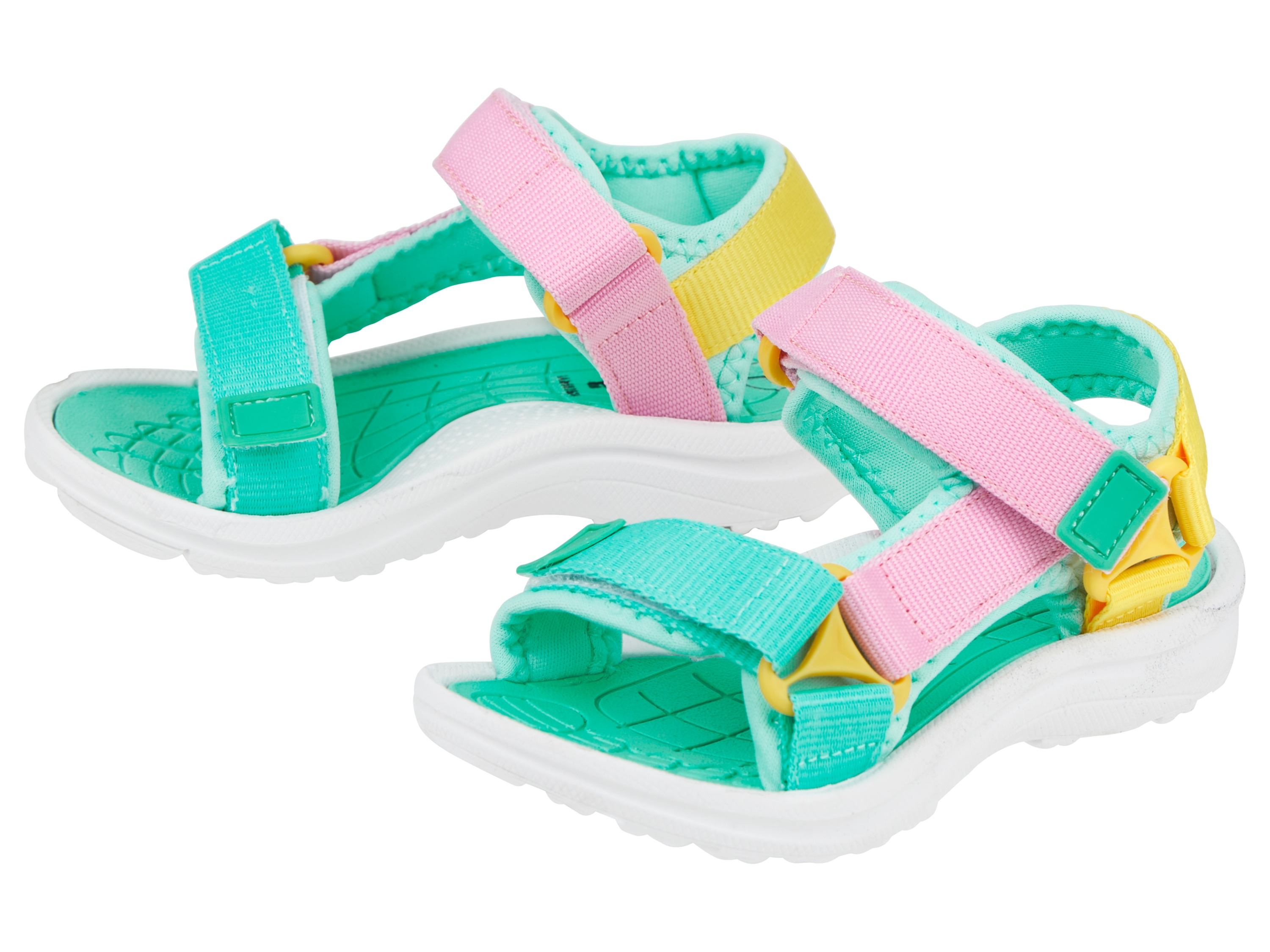 lupilu Sandały dziecięce Różowy/żółty/miętowy, 27