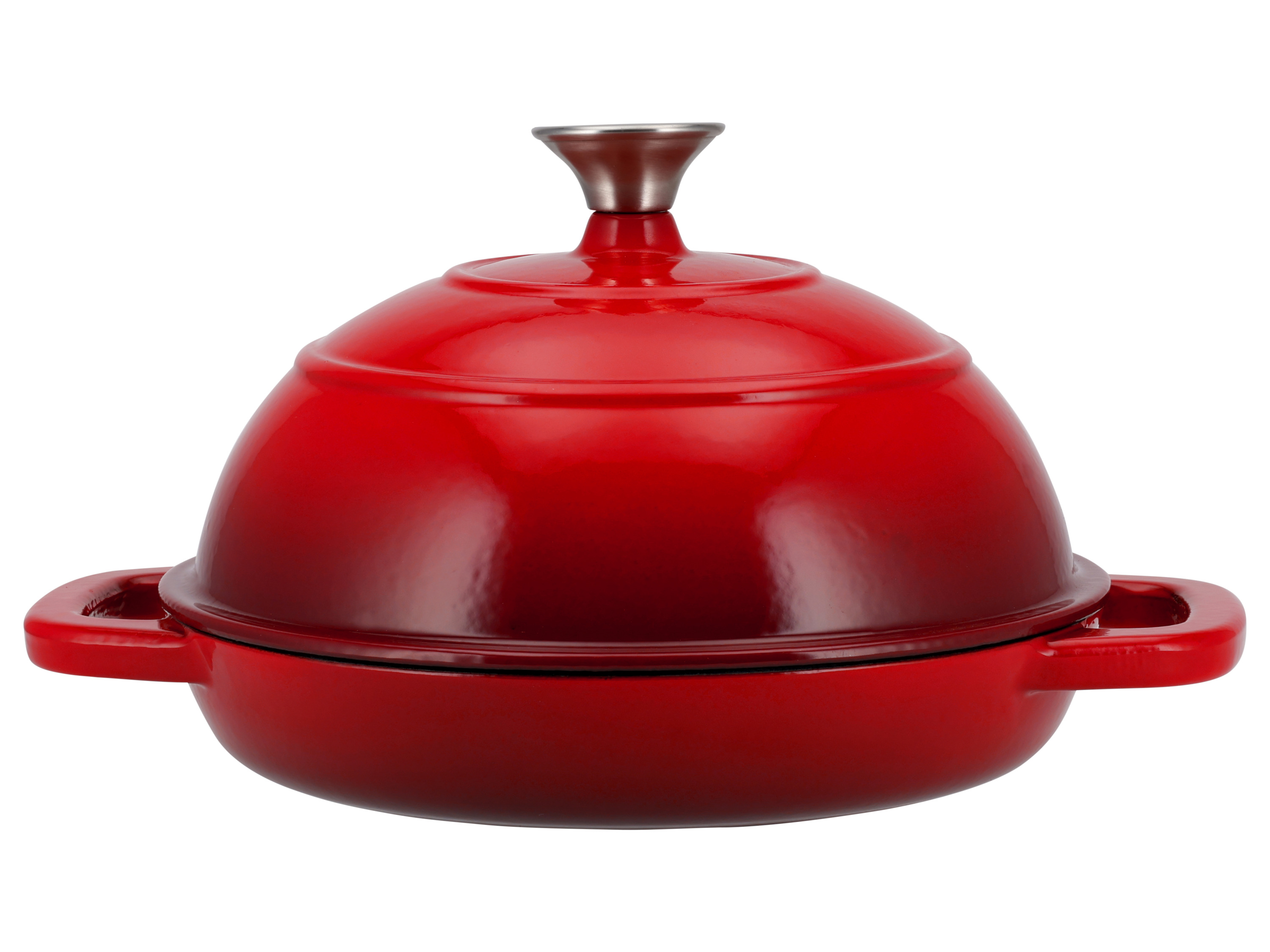 Silvercrest Forma żeliwna lub garnek żeliwny do pieczenia chleba Okrągły, Czerwony