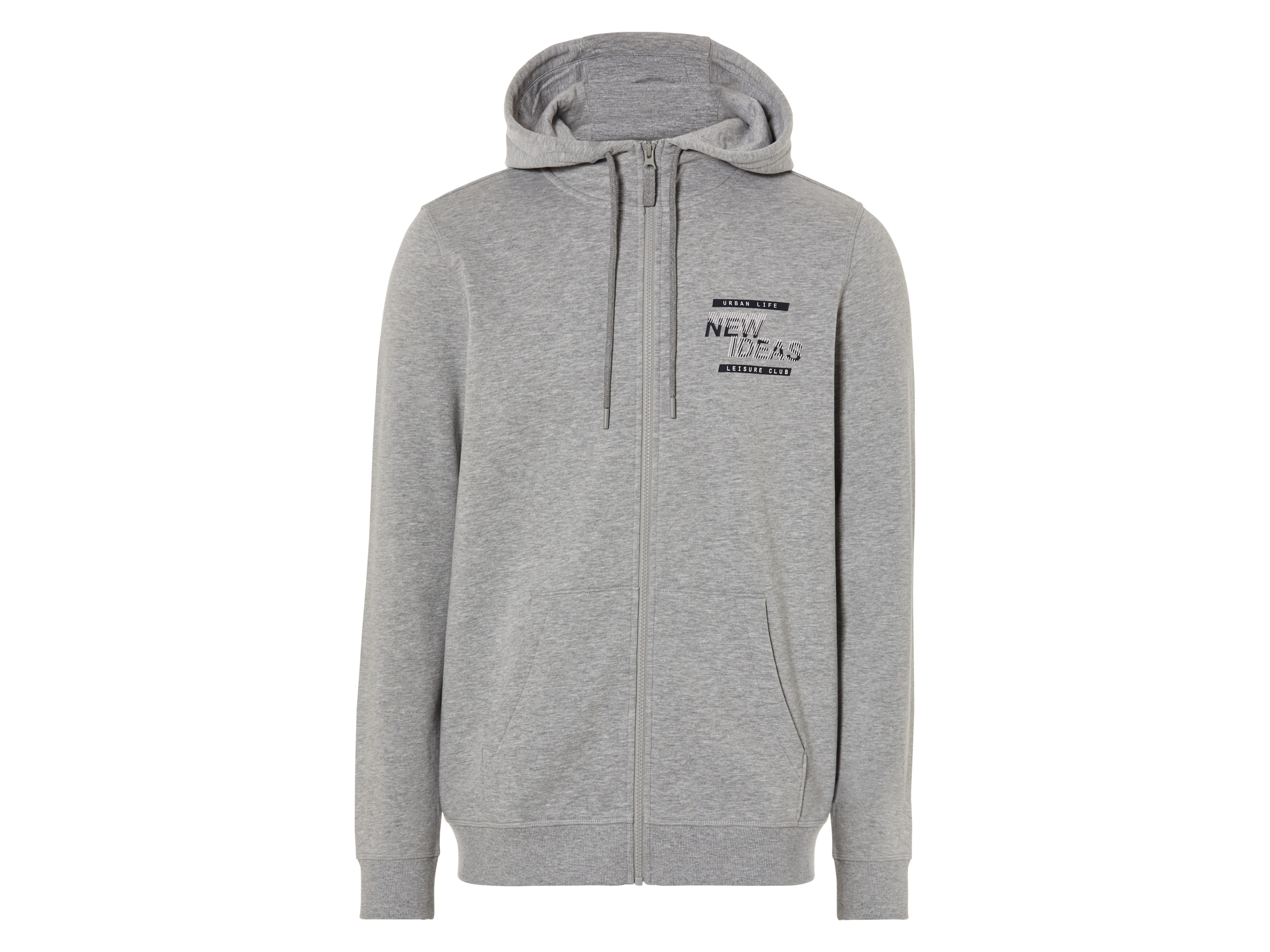 Livergy Bluza męska z kapturem L52/54, Szary