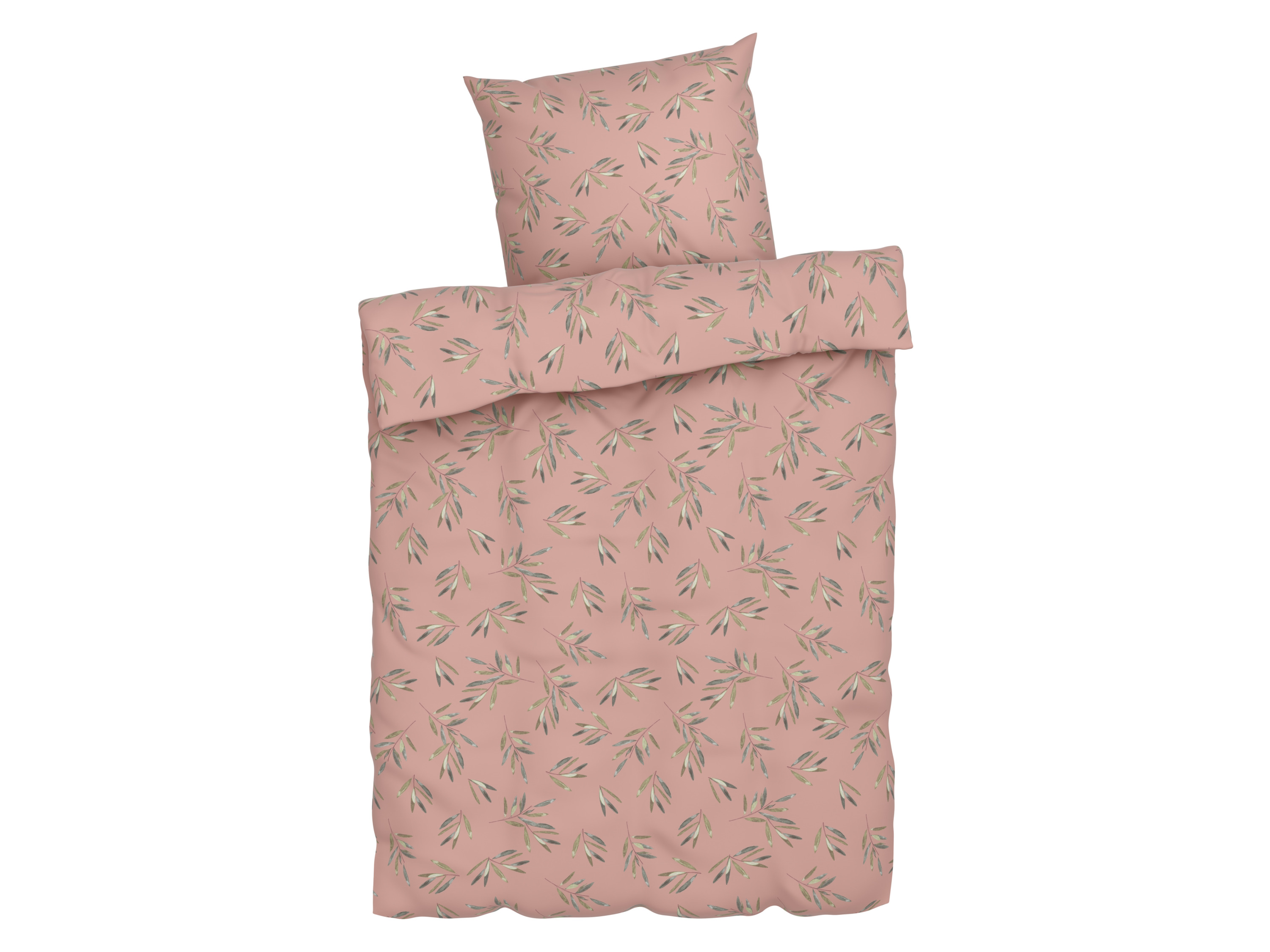 Livarno home Pościel satynowa z mikrofibry, 140 x 200 cm Różowy