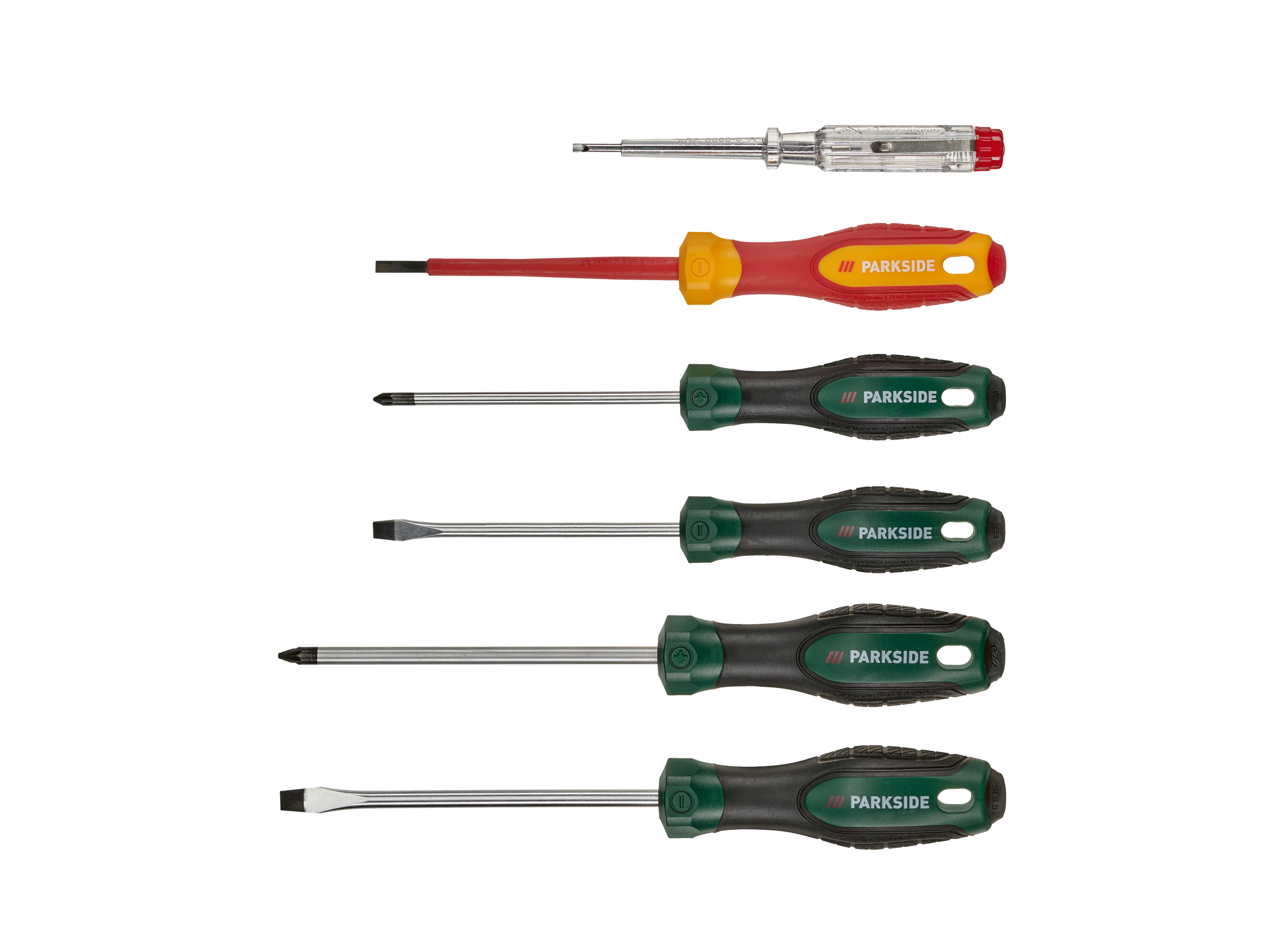 Parkside Zestaw śrubokrętów wkrętak dla elektryków vde