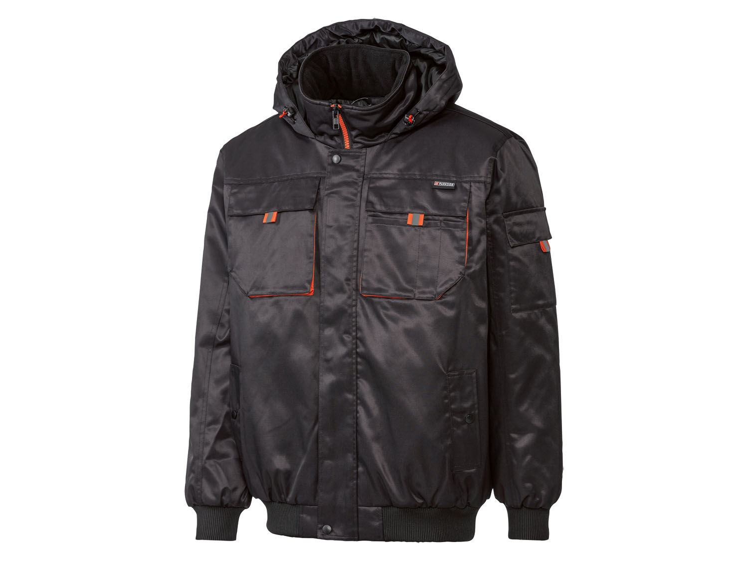 Parkside Męska kurtka robocza, 1 szt. Czarny/ pomarańczowy, XXL 60/62