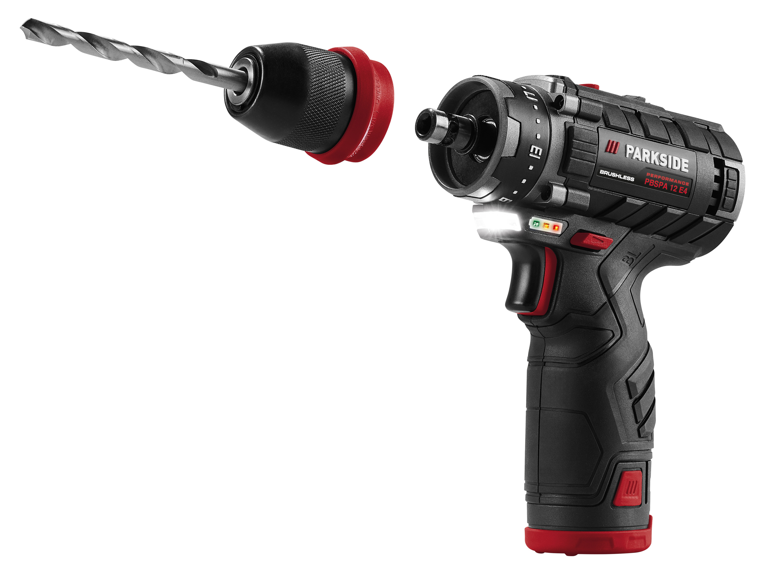 Parkside Performance Akumulatorowa wiertarkowkrętarka, 12 V, Pbspa 12 E4 z 2 akumulatorami i ładowarką