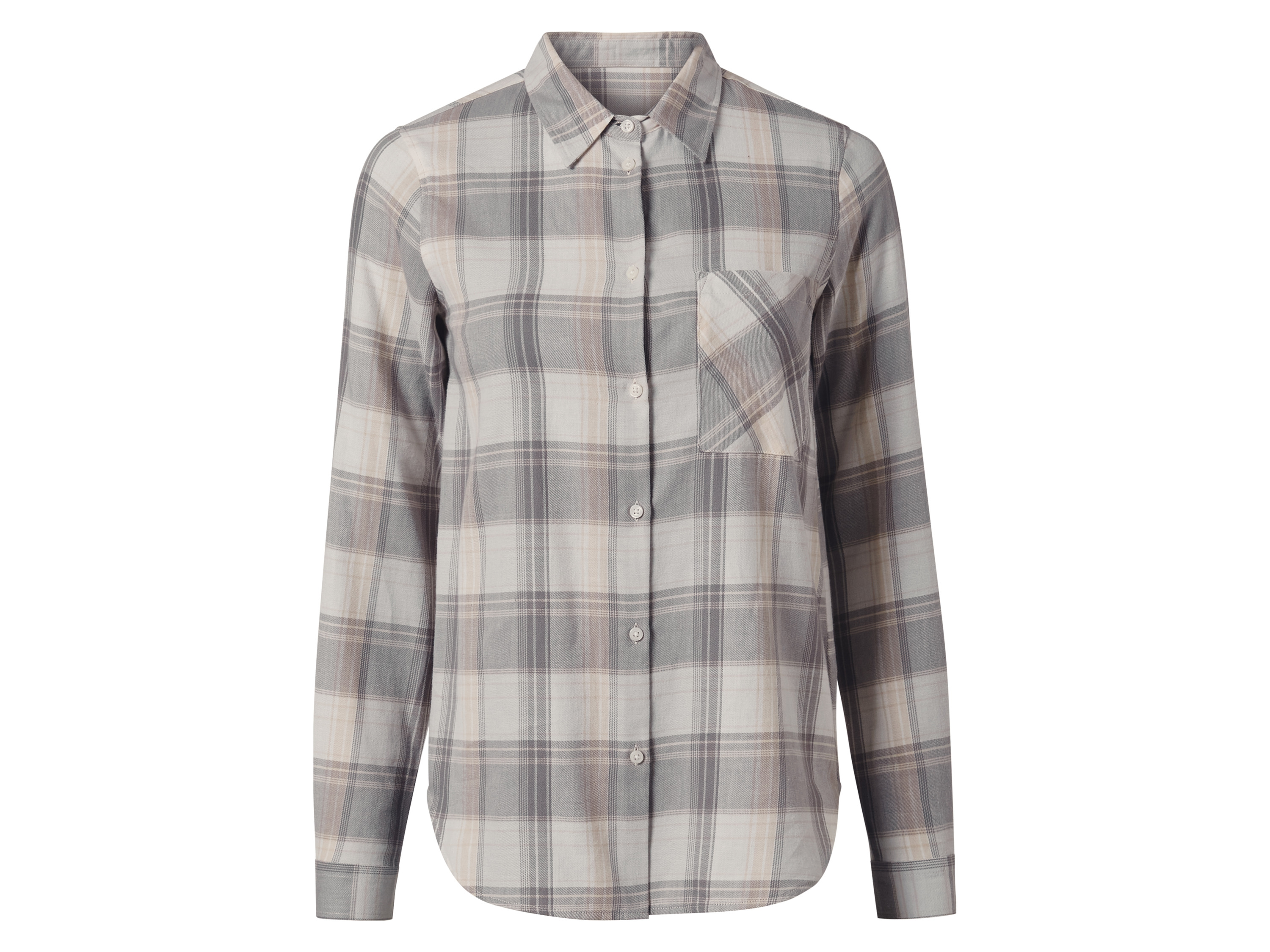 esmara Koszula flanelowa damska Szary, XS 32/34