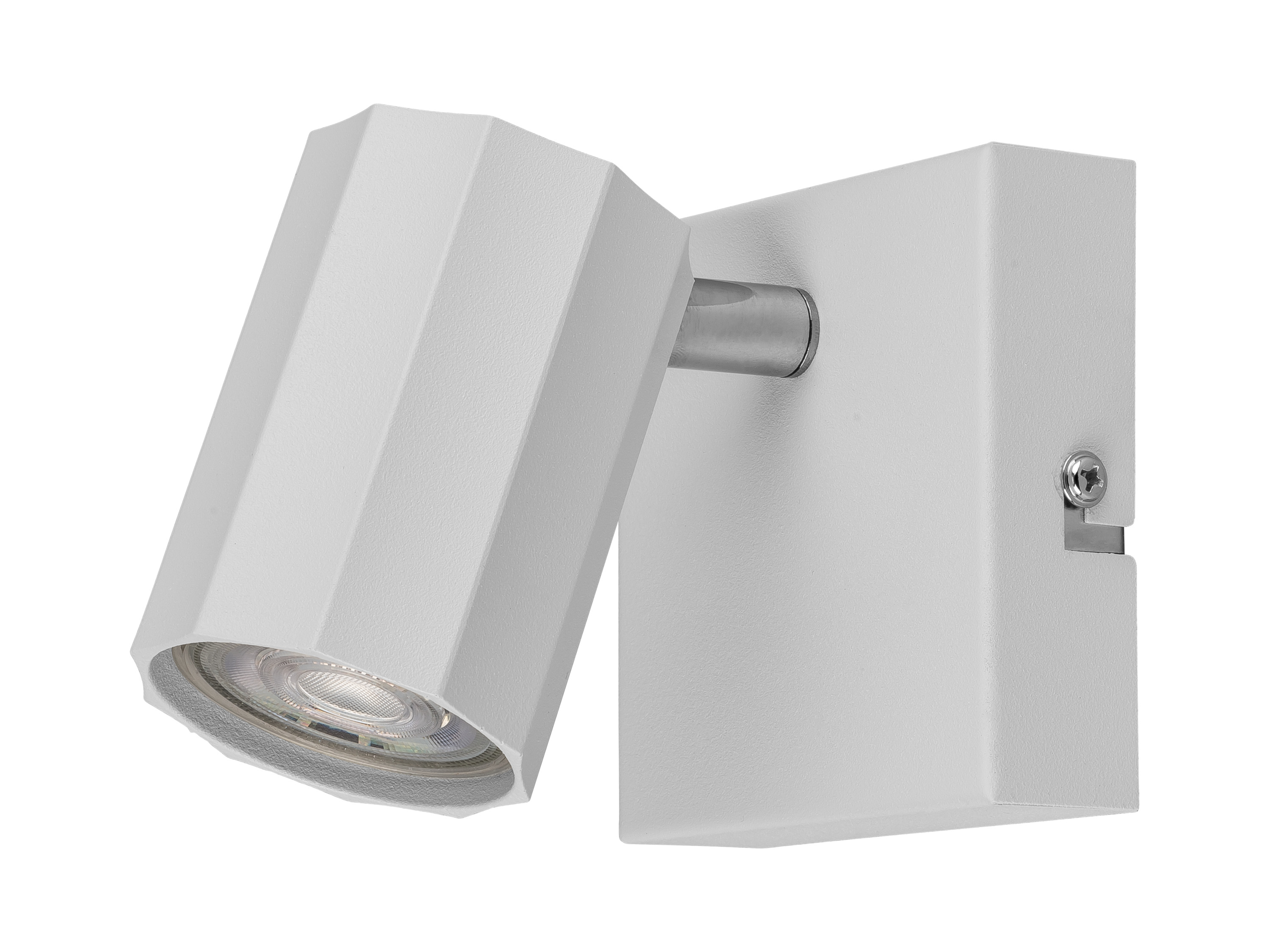 Livarno home Lampa ścienno-sufitowa z regulowanym reflektorem Kwadratowy, biały