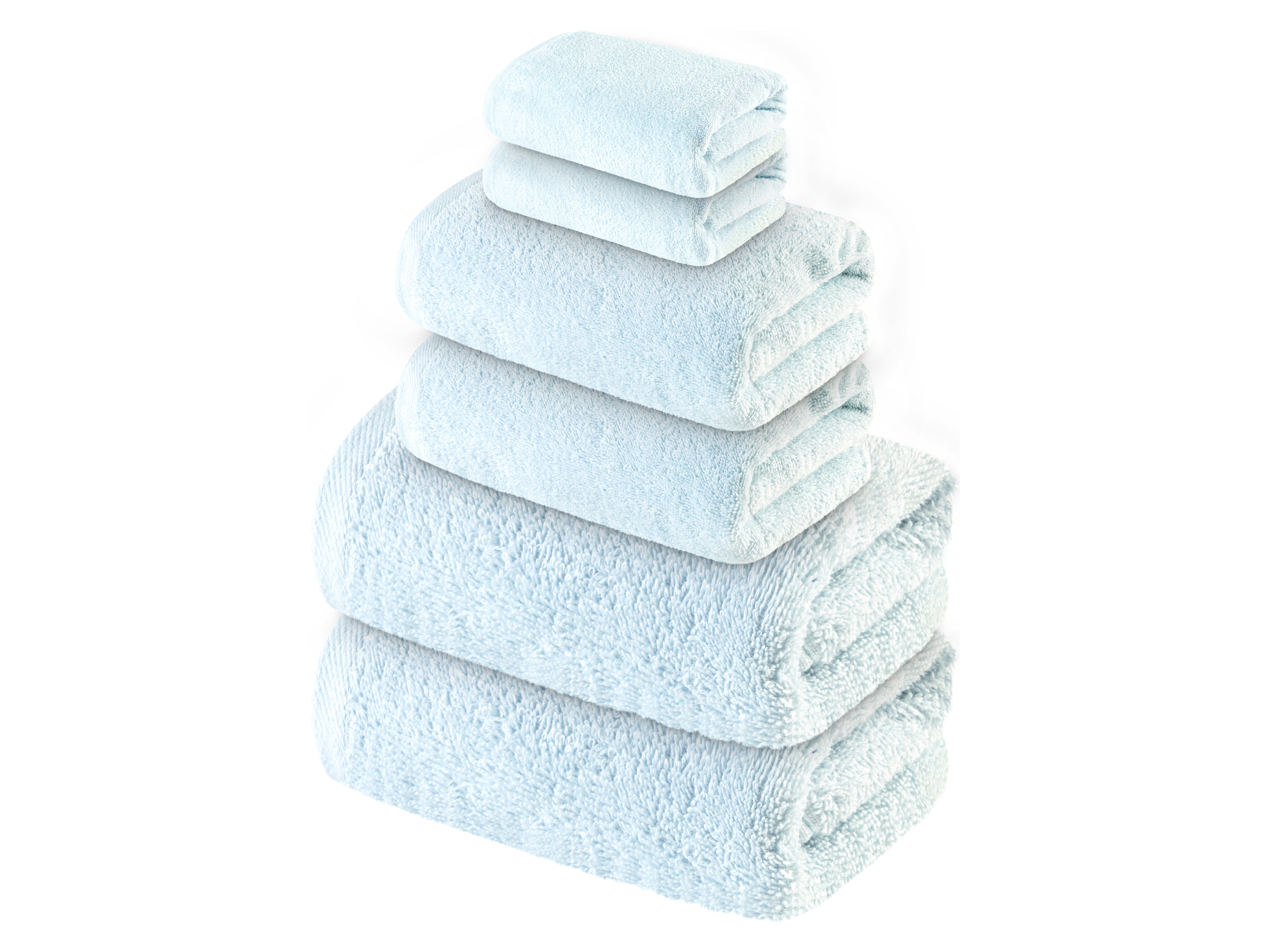 Livarno home Zestaw 6 ręczników frotté Jasnoniebieski
