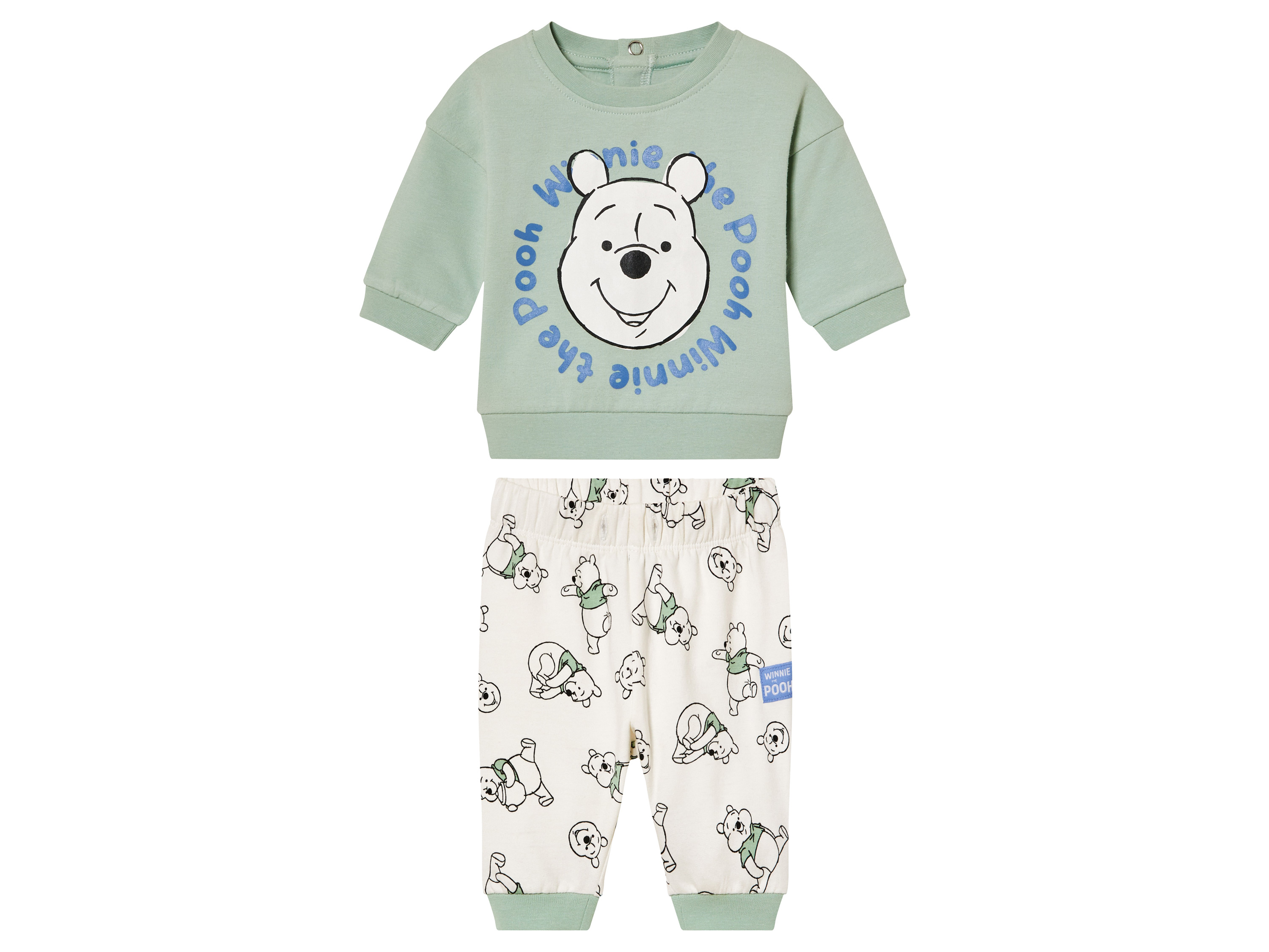 Dres niemowlęcy z bawełny organicznej Kubuś Puchatek, 50/56