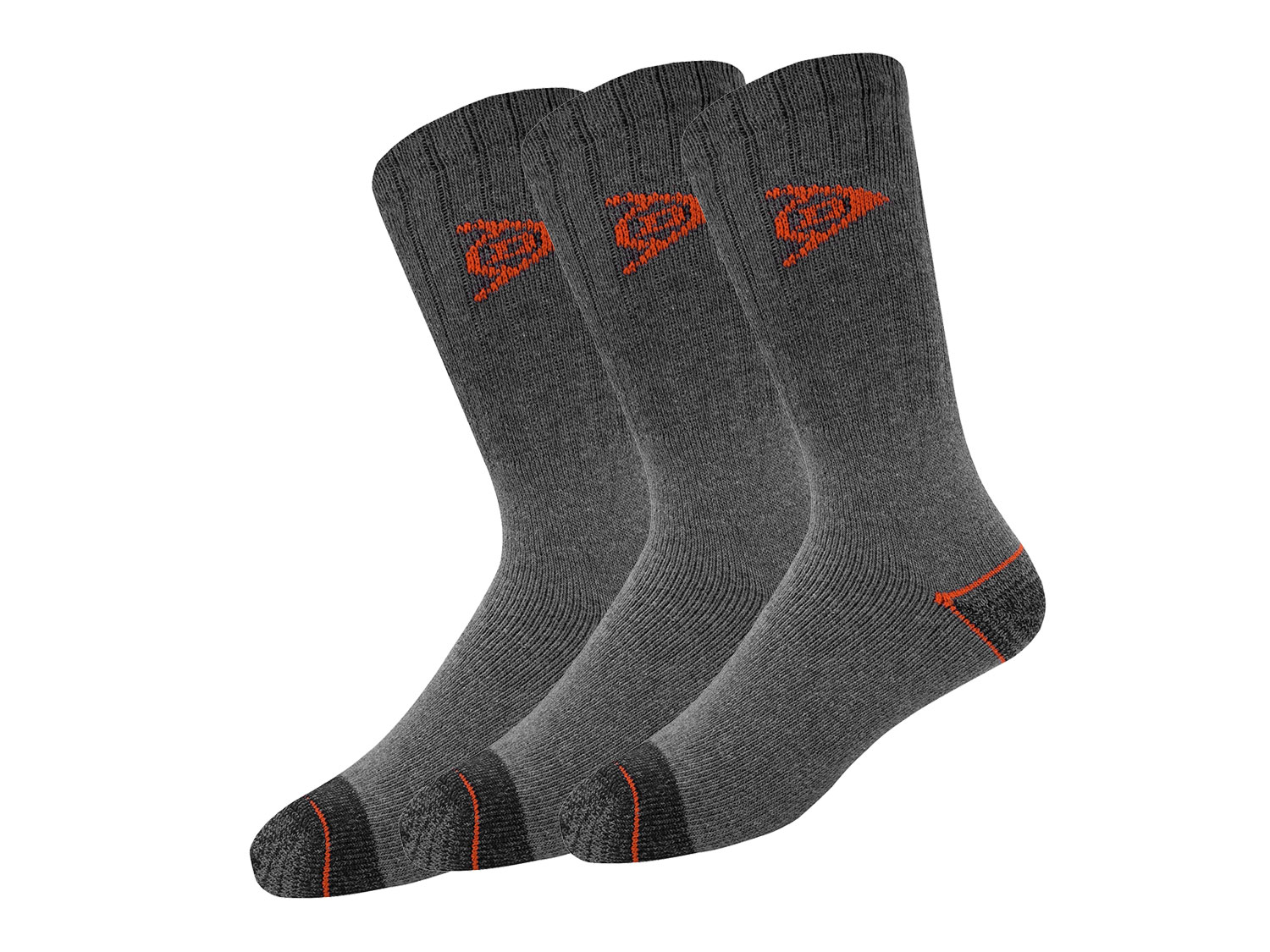 Dunlop Skarpety robocze męskie, 3 pary Ciemnoszary, 43-46