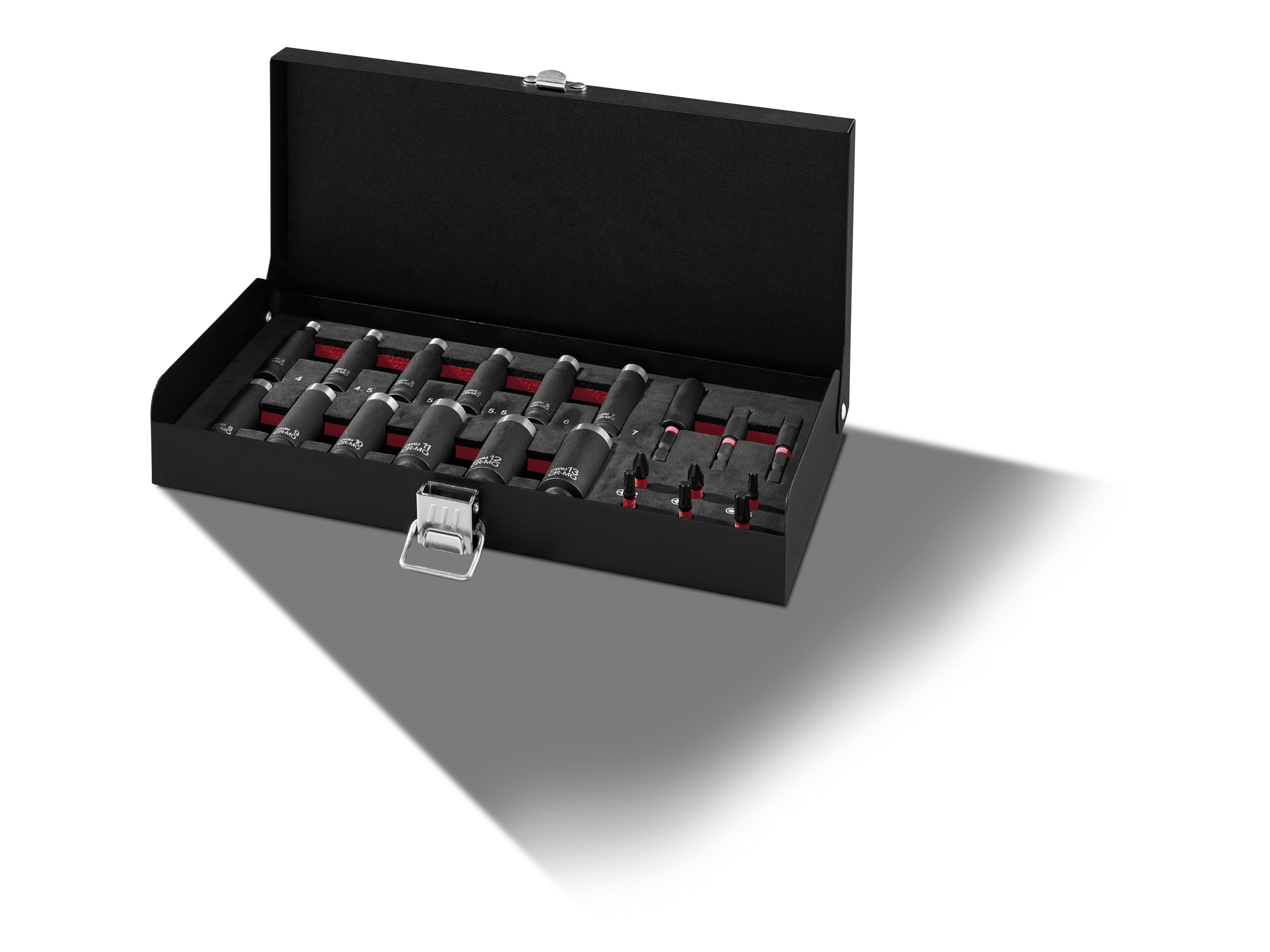 Parkside Performance Zestaw kluczy nasadowych i uderzeniowych i zestaw bitów PSS 21A1, 21 elementów