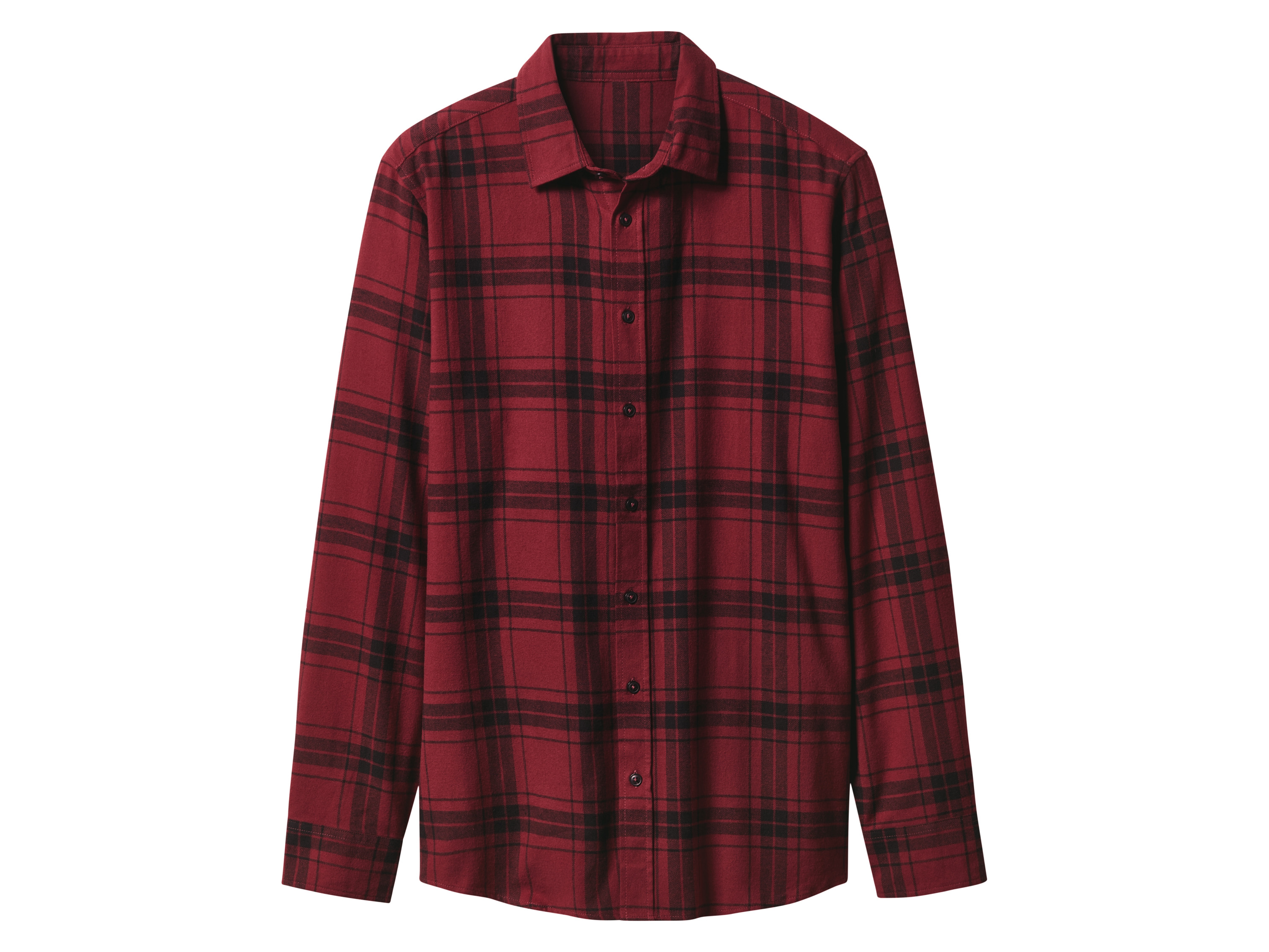 esmara Men Koszula flanelowa męska Czerwony karo, L 41/42