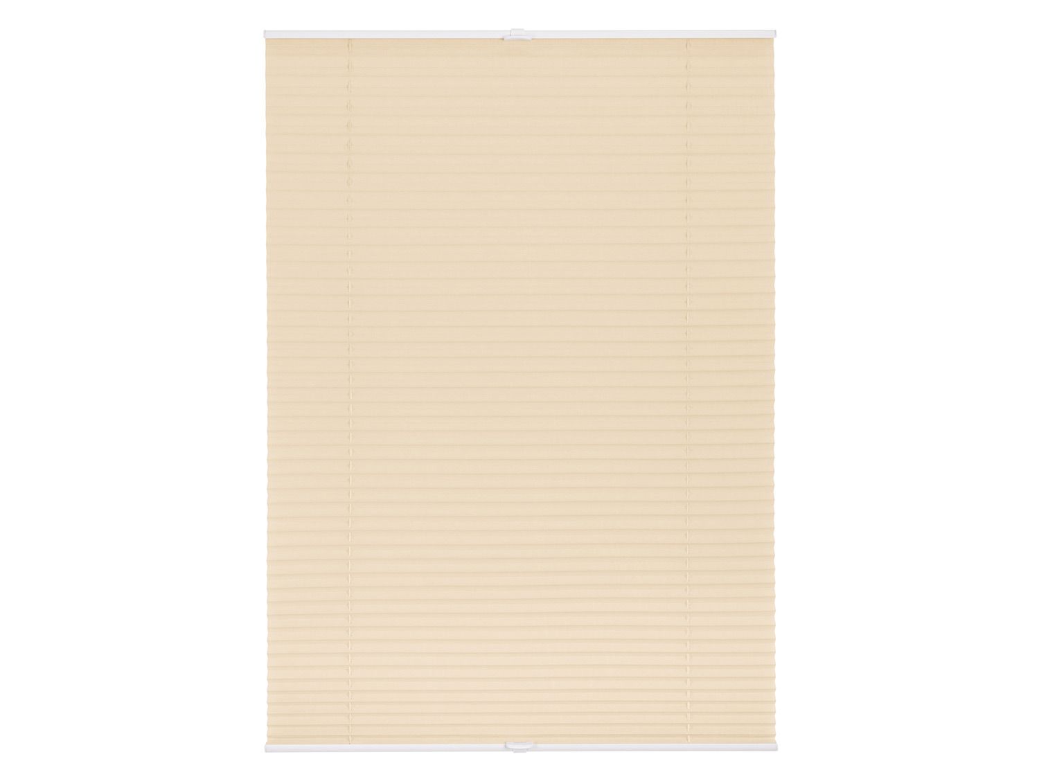 Lichtblick Roleta plisowana Klemmfix, bez wiercenia, od 45 x 130 cm Kremowy, 75x130 cm