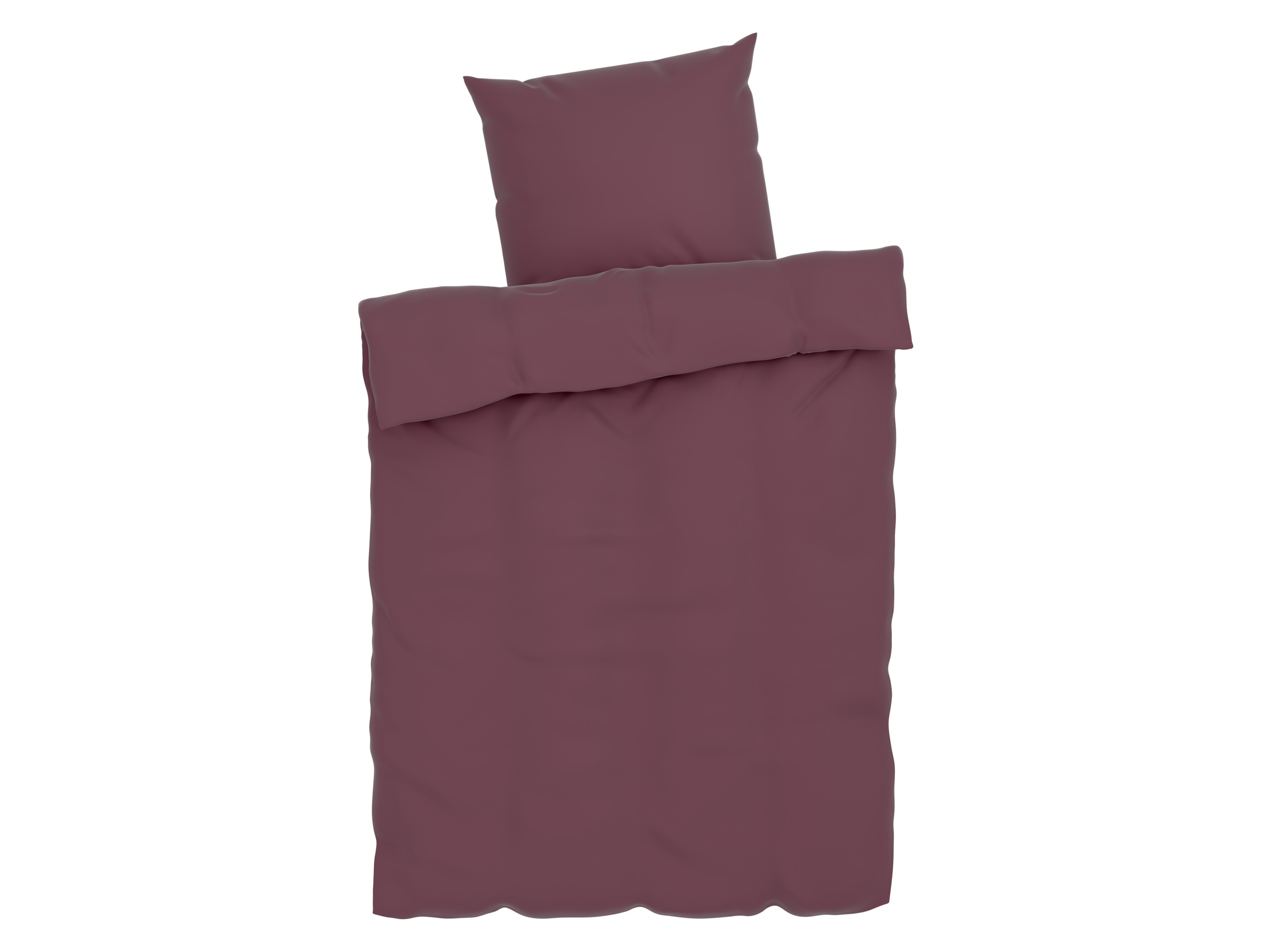 Livarno home Pościel satynowa 140 x 200 cm Uwaga: LV Ospl Bordowy