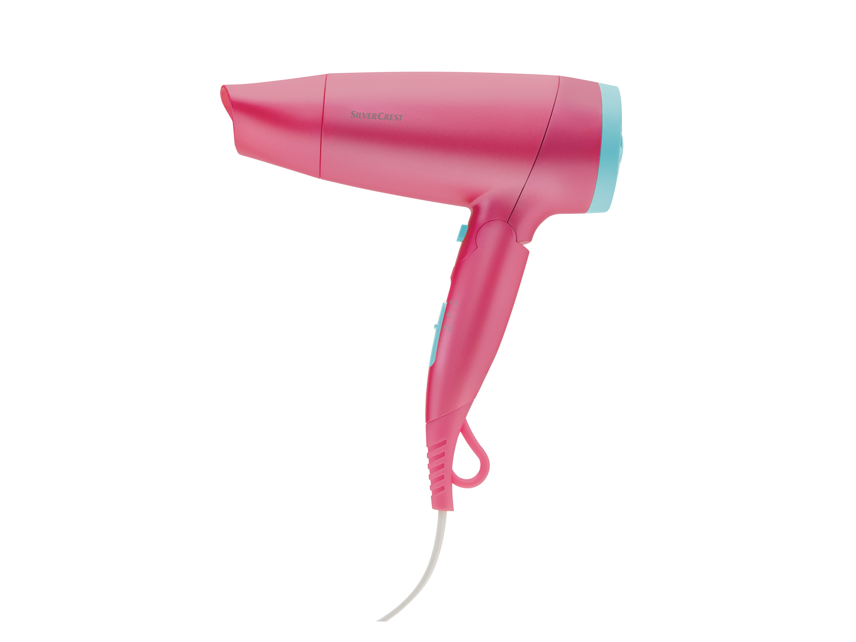 Silvercrest Personal Care Składana suszarka do włosów z jonizacją, 1200 W/1600 W, Srhk 1600 B1 Różowy/żółty