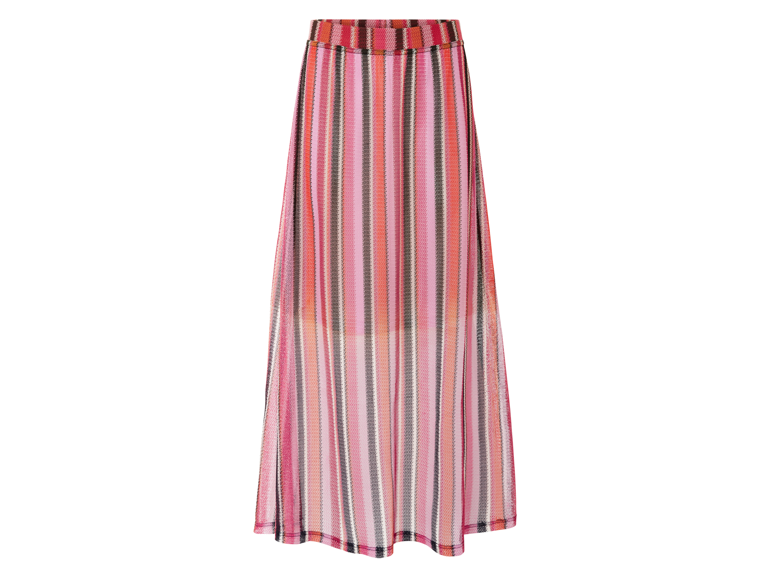 esmara Spódnica maxi damska czerwony/różowy/pomarańczowy, XS 32/34