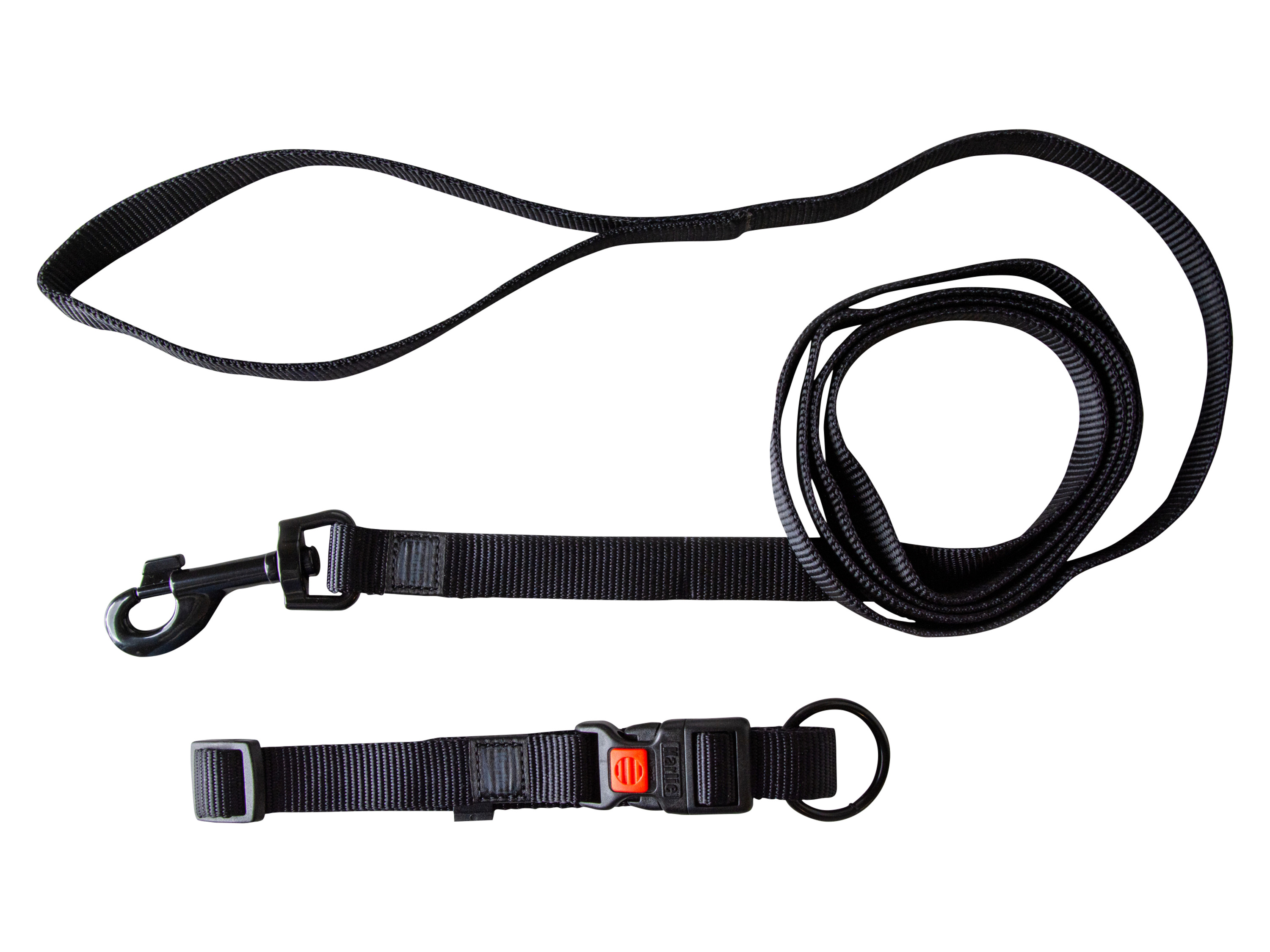 Karlie Smycz i obroża dla psa, ok. 200 cm Czarny