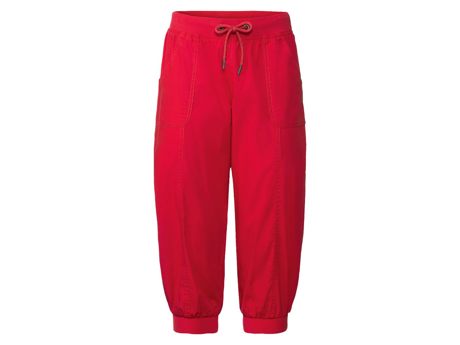 esmara Spodnie damskie bawełniane Czerwony, 46