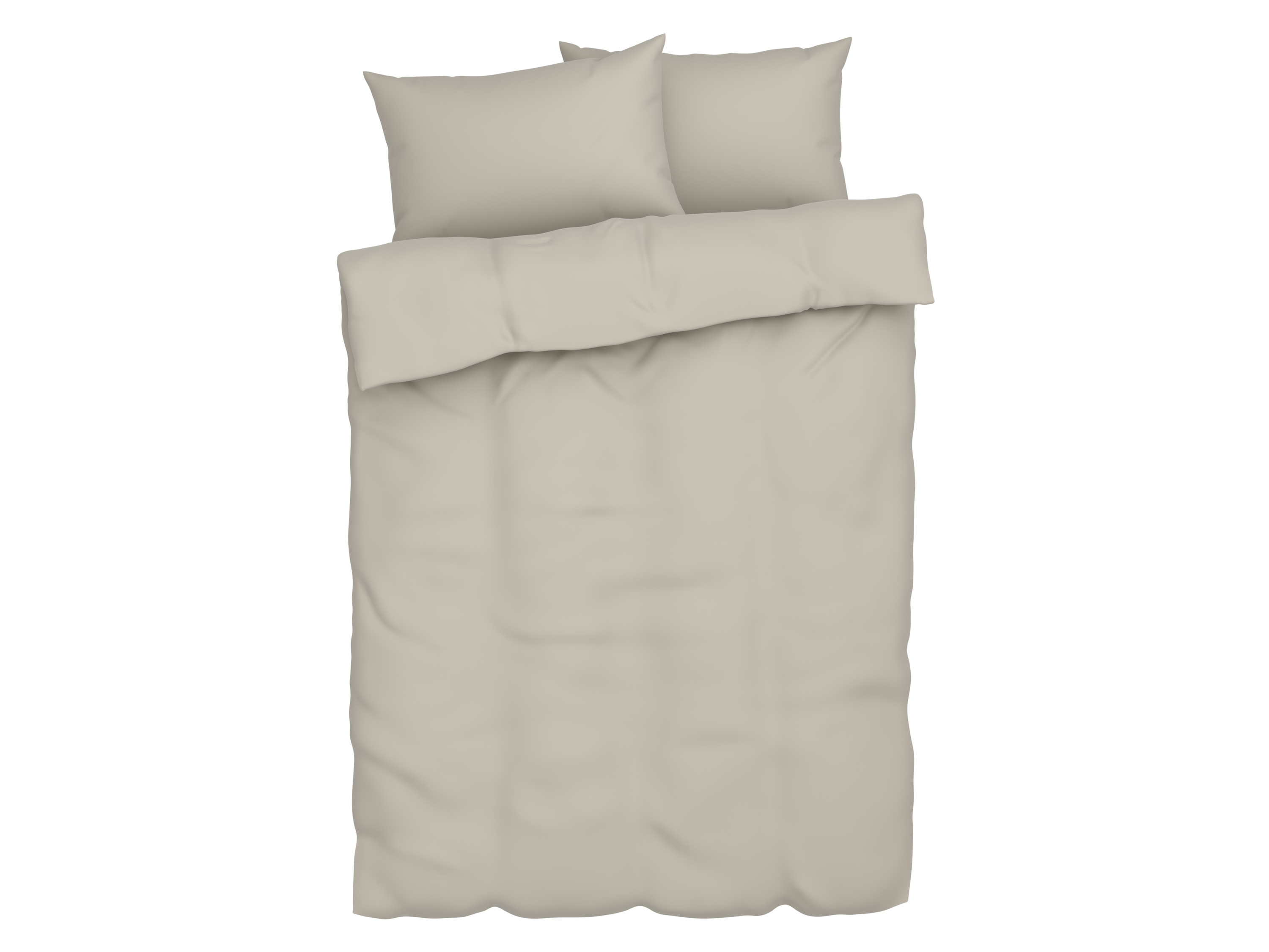 Livarno home Pościel z bawełny muślinowej, 160 x 200 cm Beżowy