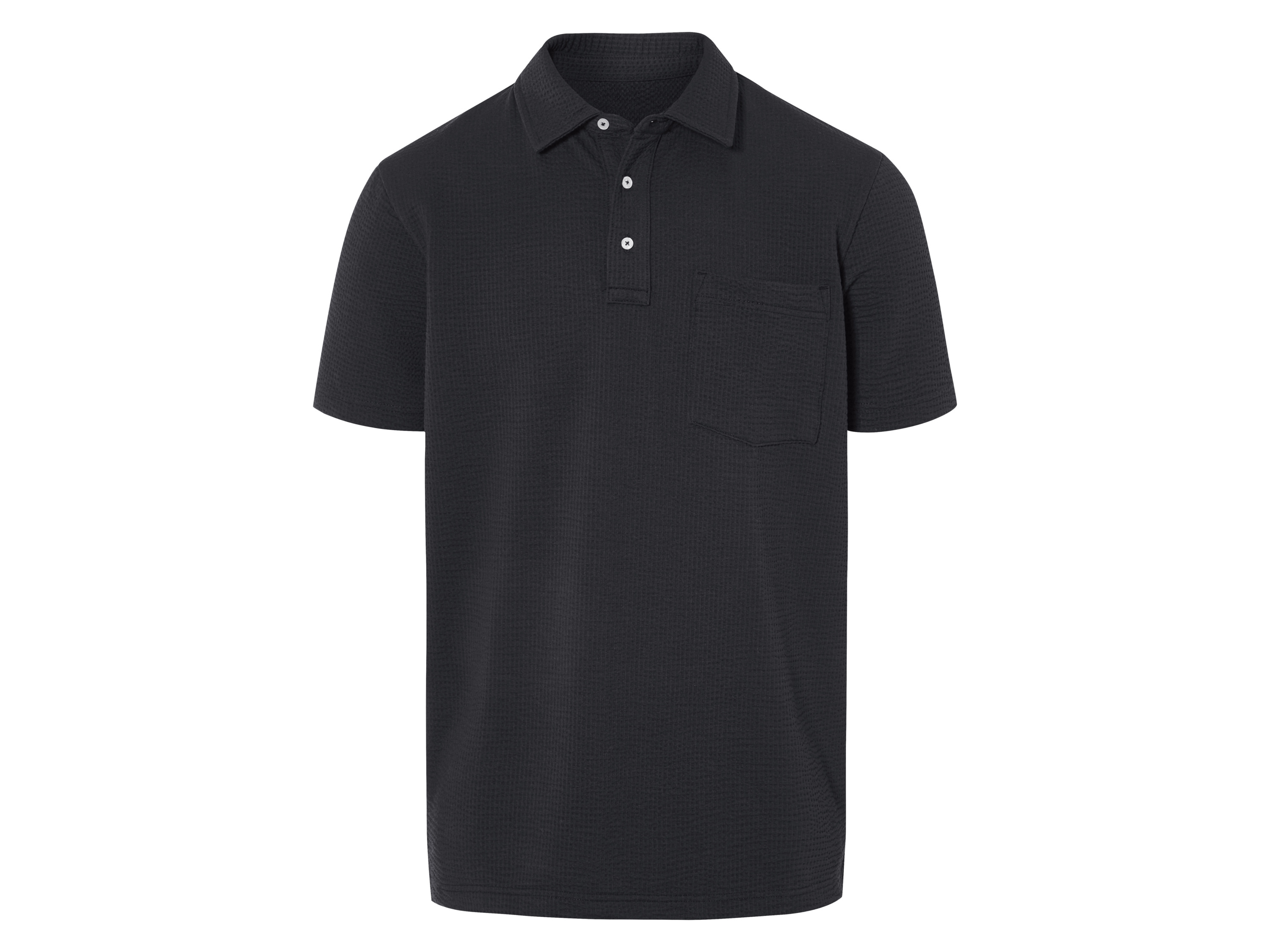 Livergy T-shirt polo męski Czarny, L52/54