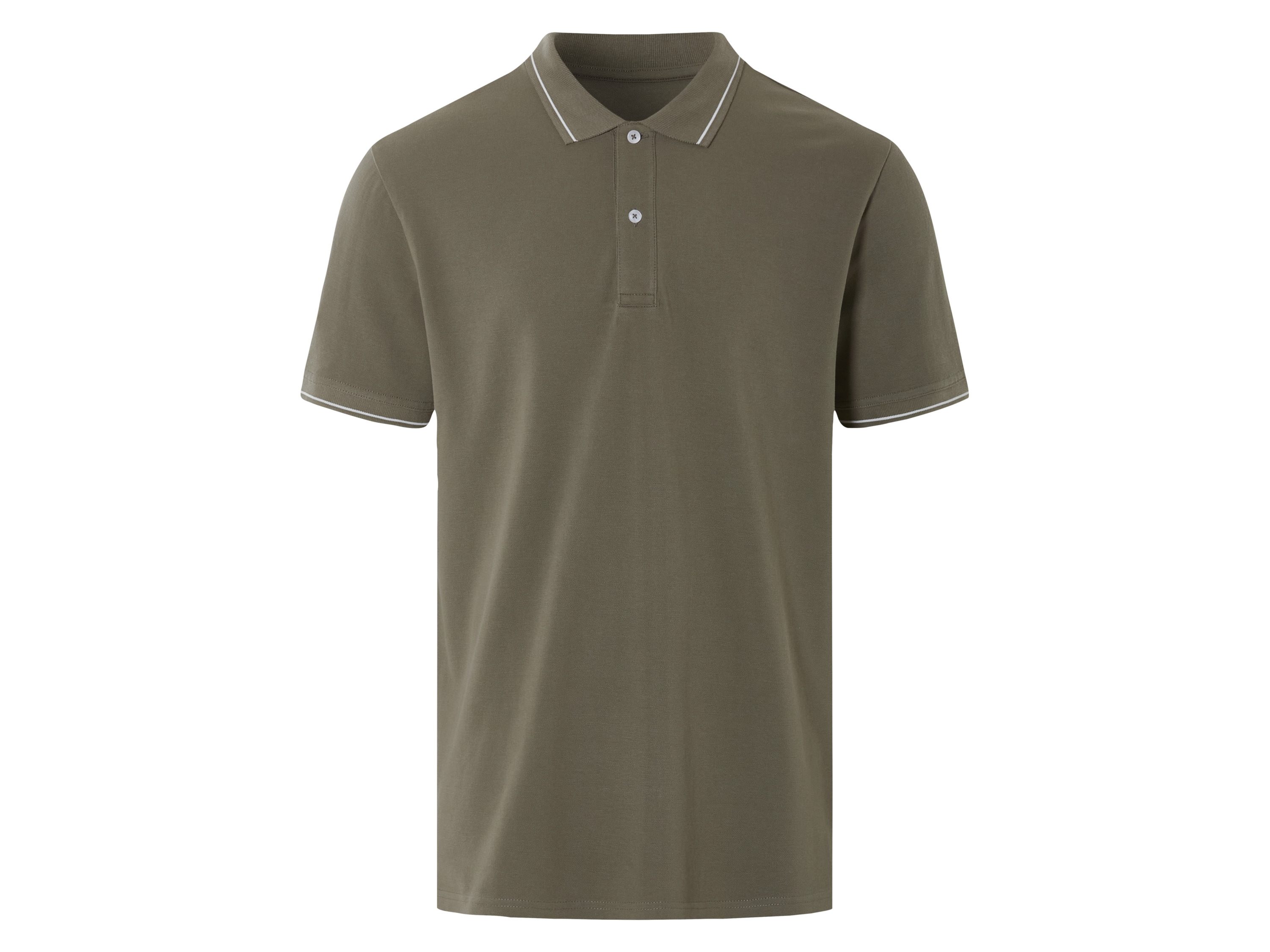 Livergy Koszulka polo męska z bawełny Oliwkowy, XL 56/58