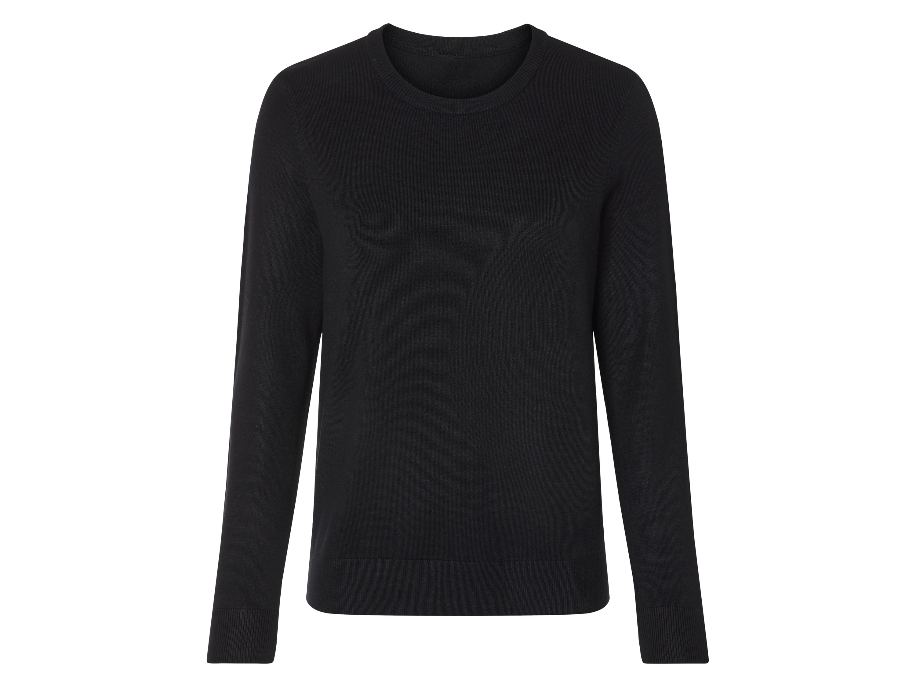 esmara Sweter damski z delikatnej dzianiny Czarny, XS 32/34