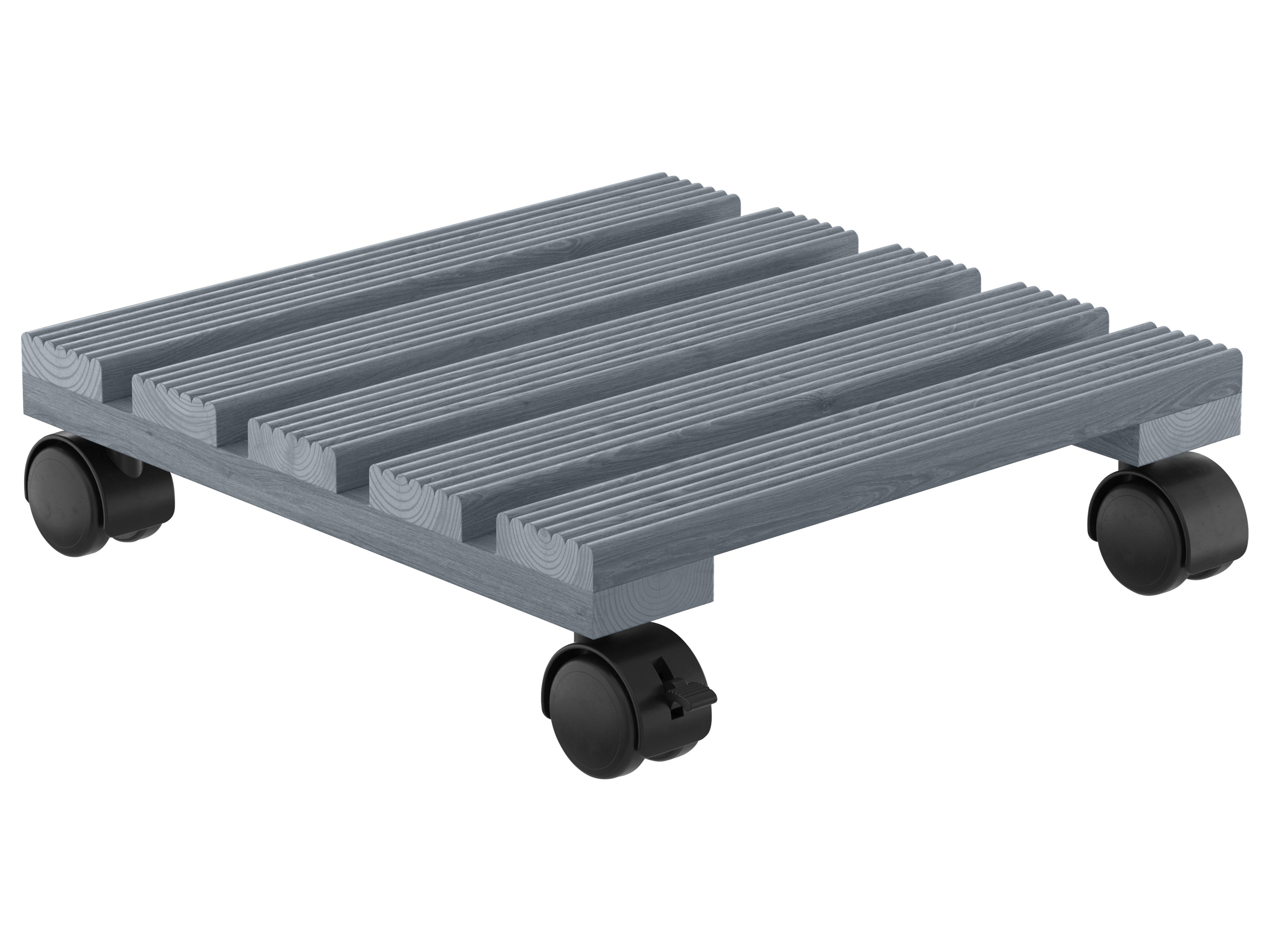 Parkside Podstawka pod rośliny na kółkach Drewno, szary