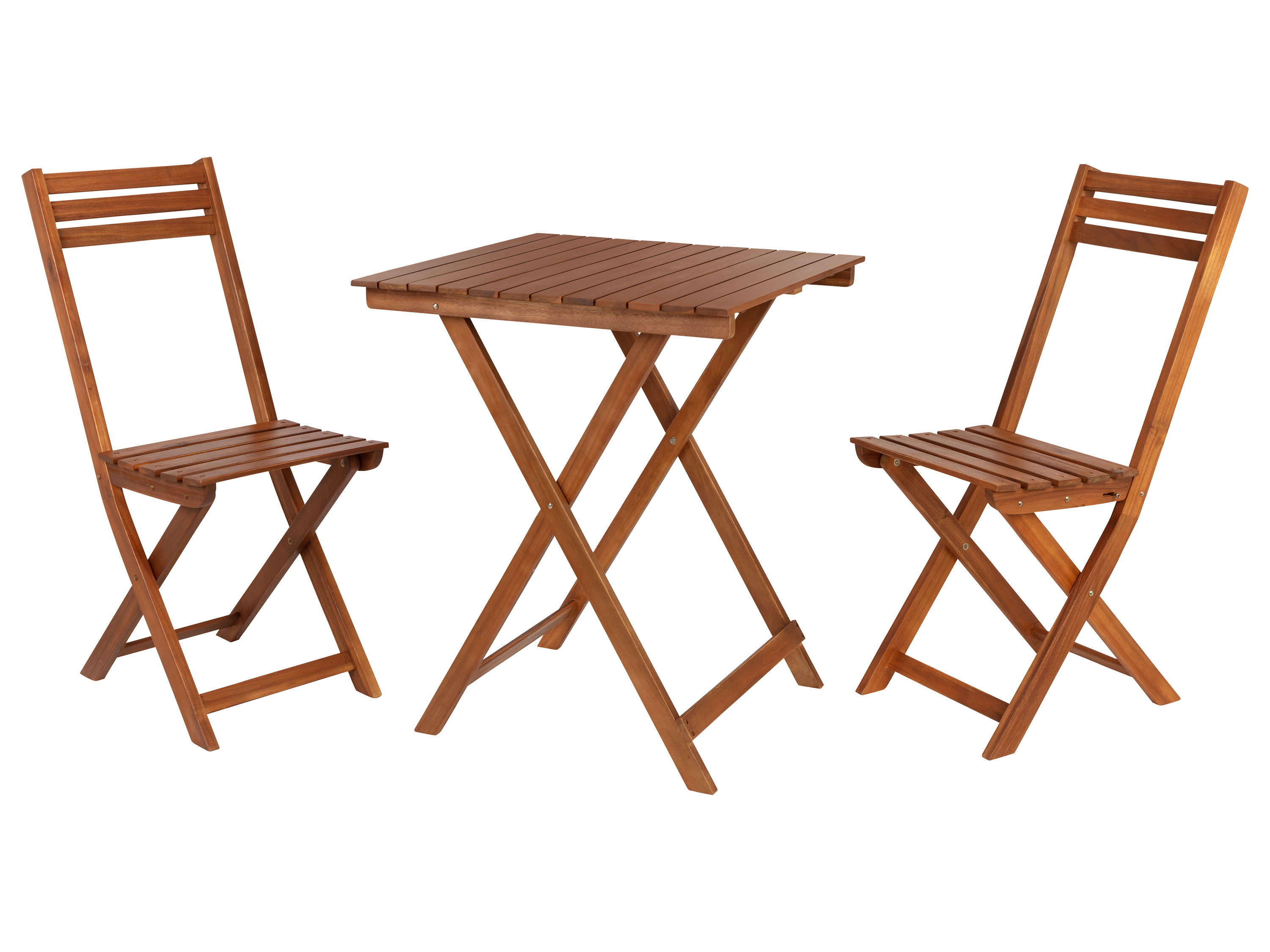 Livarno home Zestaw mebli balkonowych Sevilla z drewna akacjowego, 3 elementy