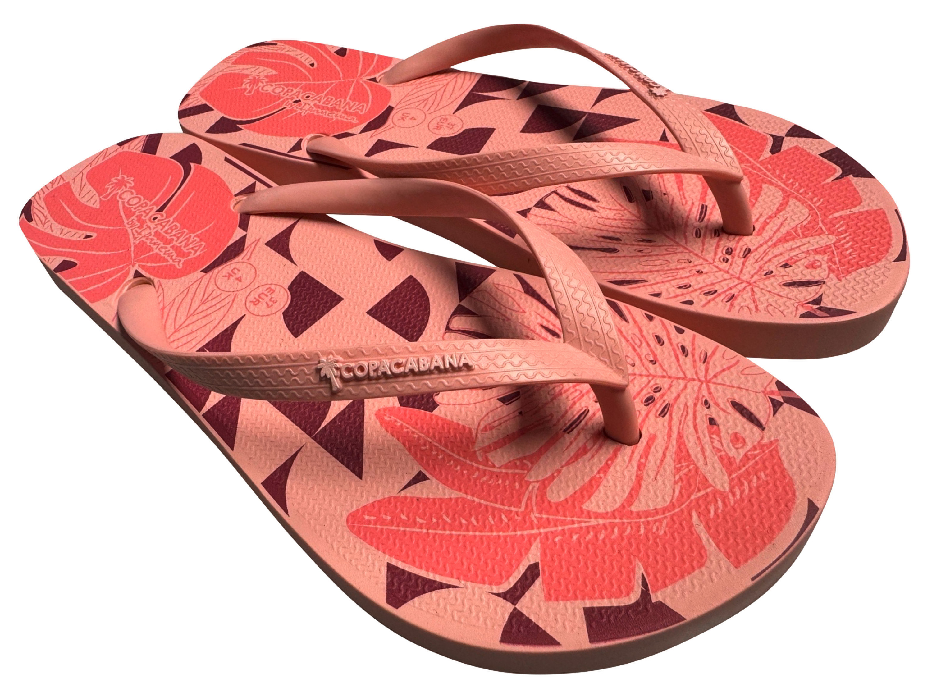 Copacabana by Ipanema Klapki japonki Liście/ morelowy/ damskie, 40