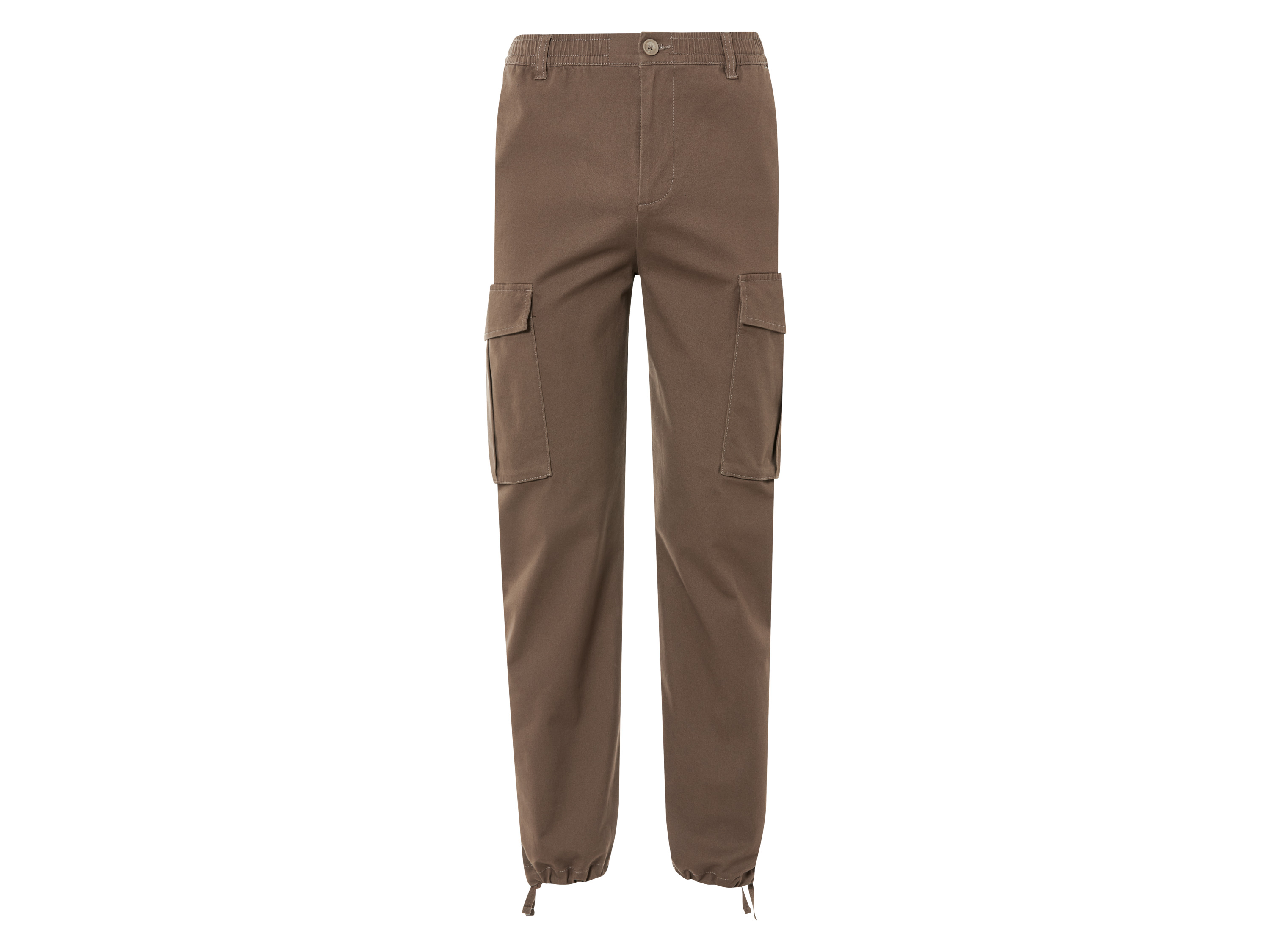 Livergy Spodnie cargo męskie z bawełny Brązowy, M 48/50