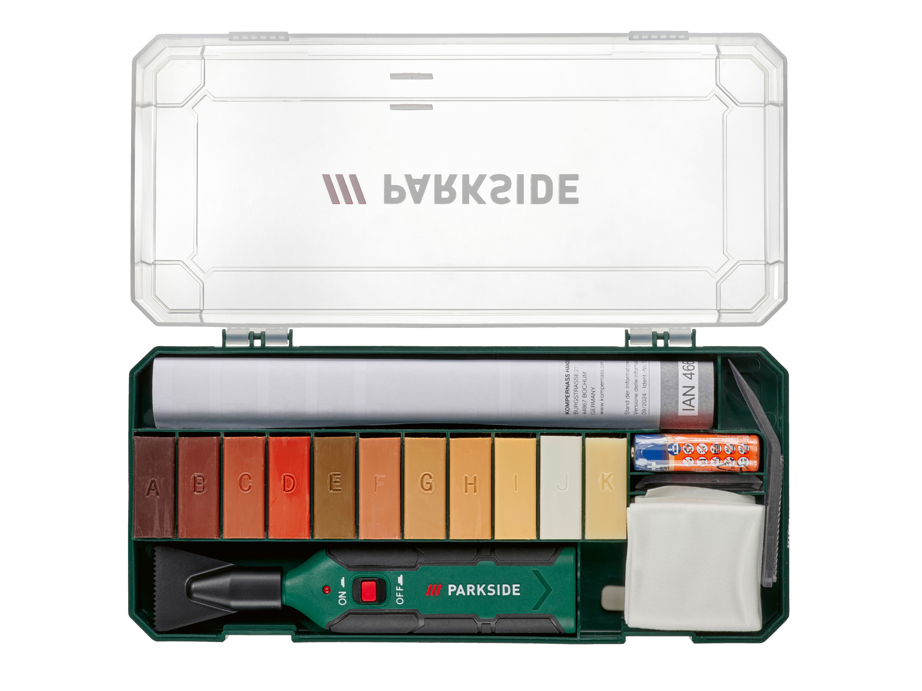 Parkside Zestaw do naprawy laminatu/parkietu lub płytek, Plprs 1,5 C5 / Pfrs 1,5 C5 Podłogi laminowane i parkiet