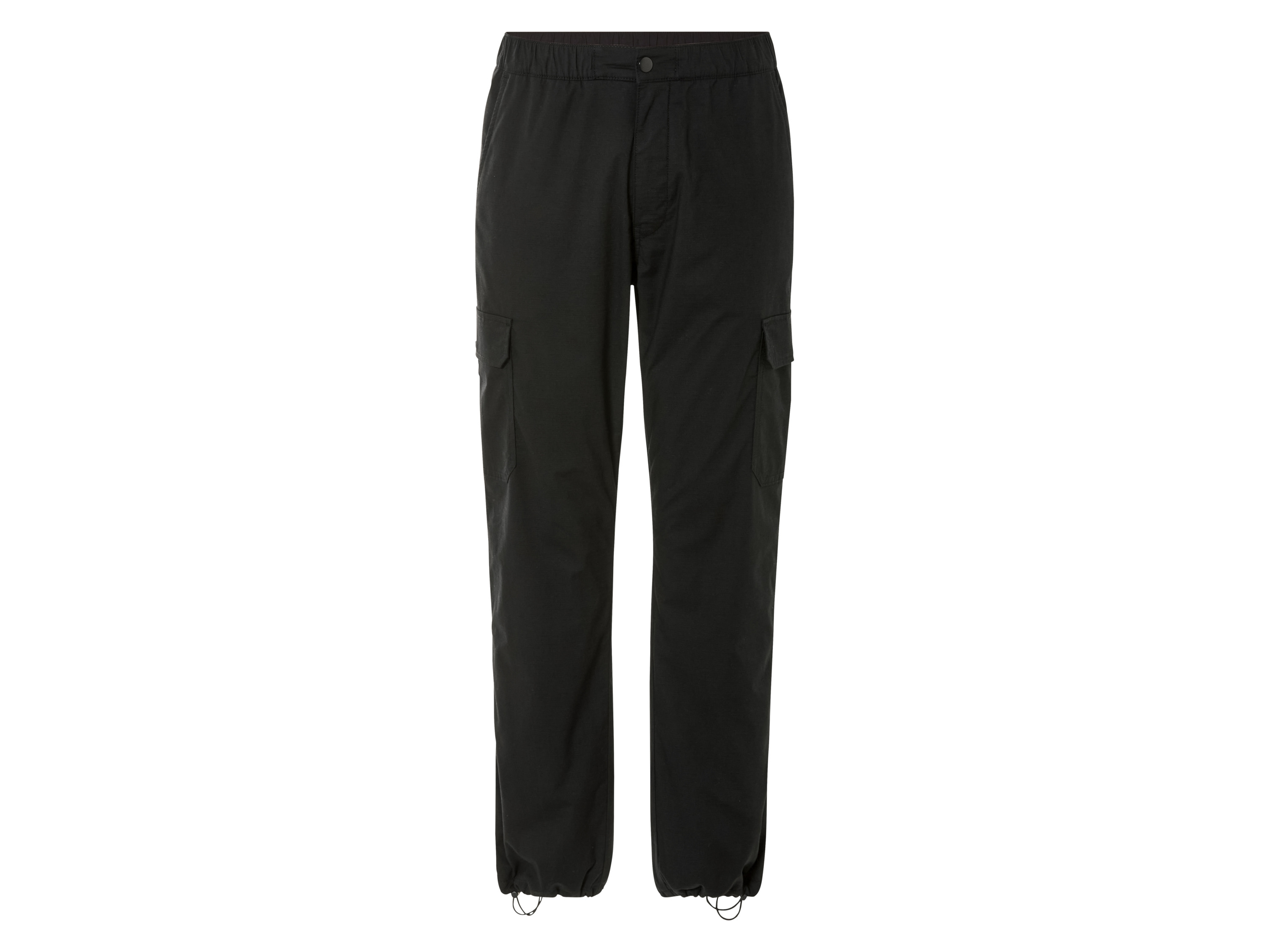 Livergy Spodnie cargo męskie z polarem Czarny, XXL 60/62