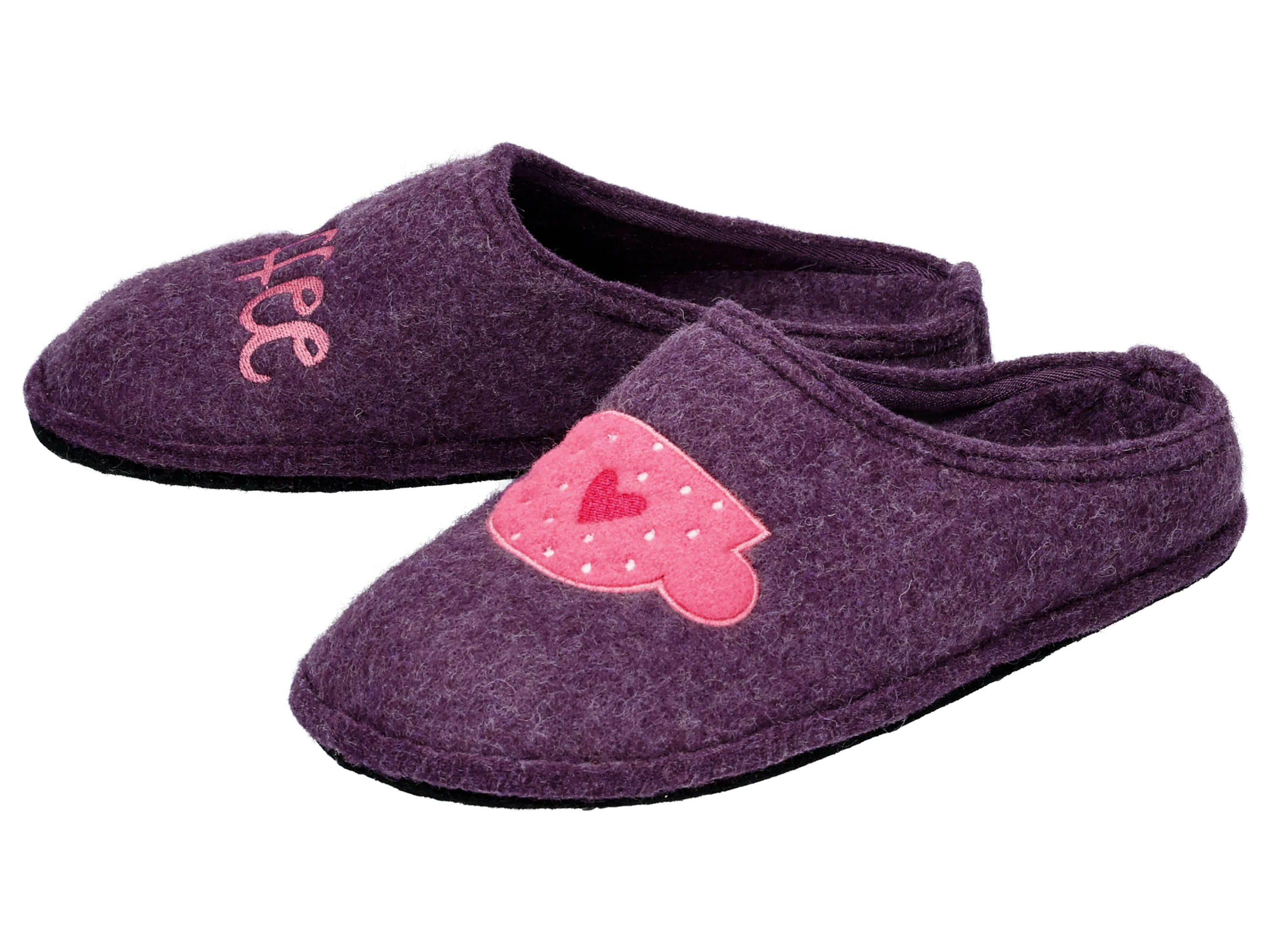 esmara Kapcie damskie z filcu, z wełną Fioletowy, 39