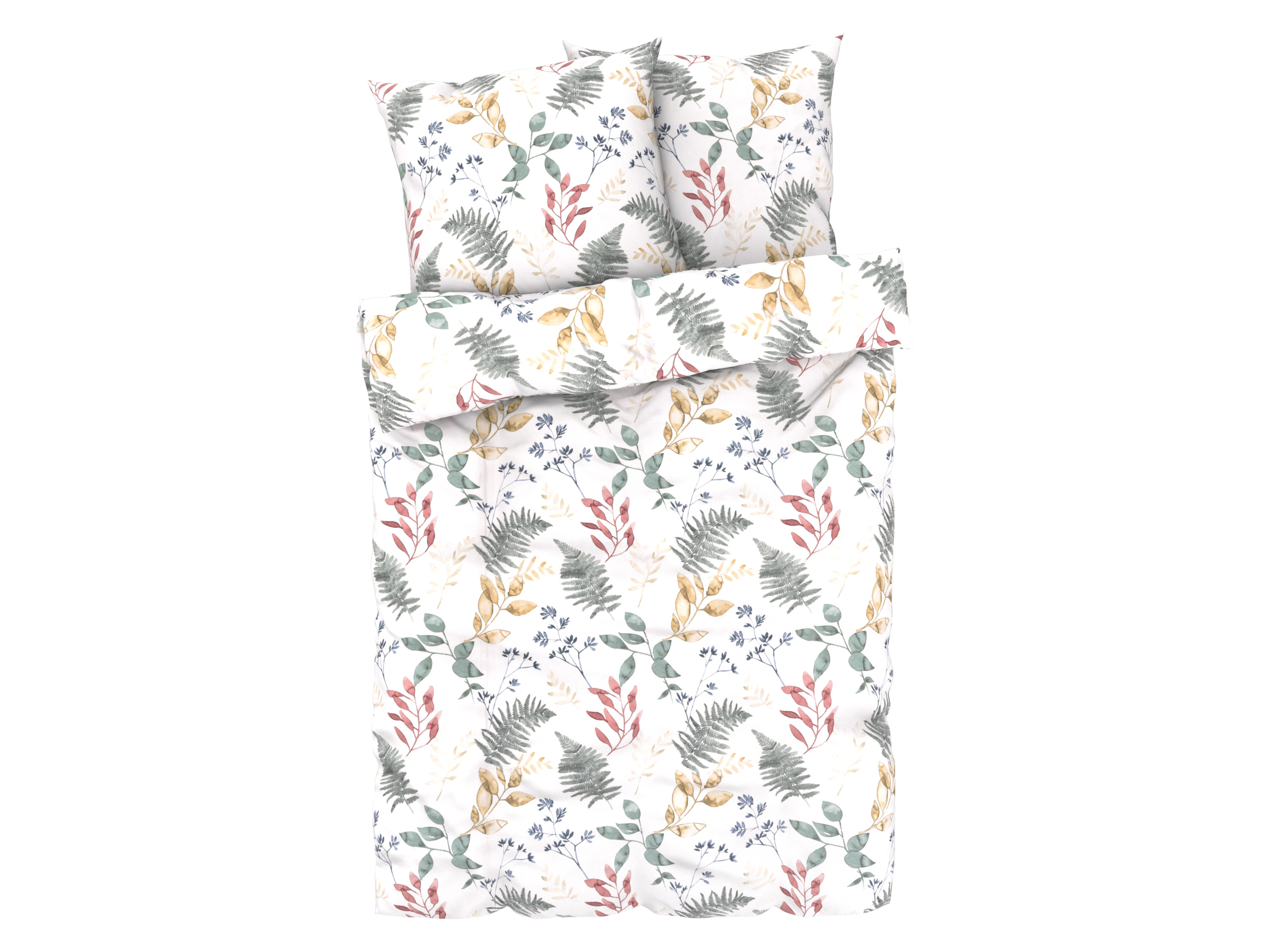 Livarno home Pościel z mikrowłókna satynowego, 220 x 200 cm Rośliny