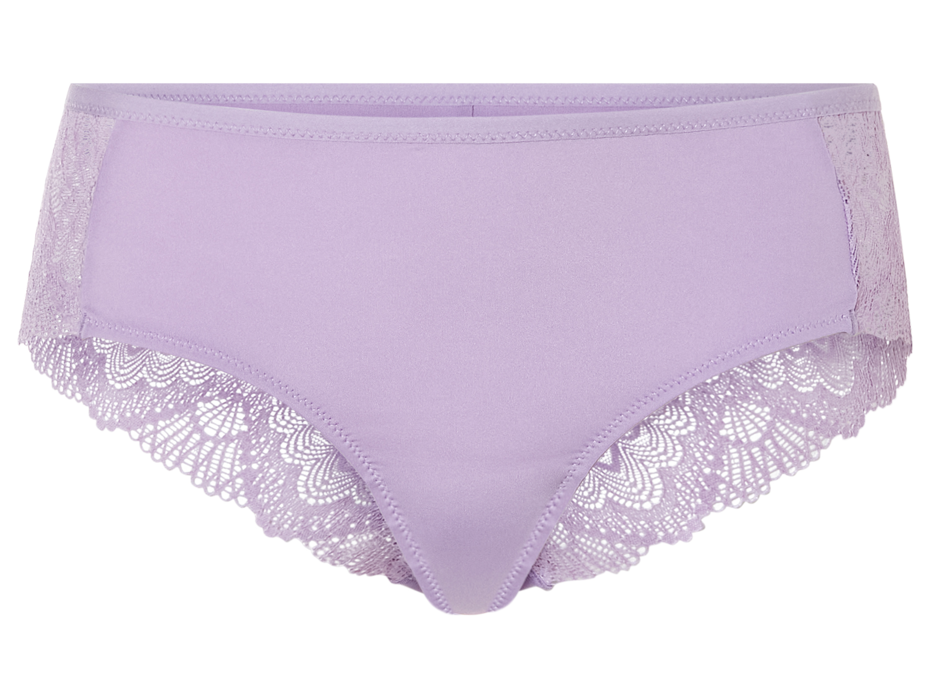 esmara Majtki hipstery damskie z elegancką koronką, 2 pary Fioletowy, S36/38