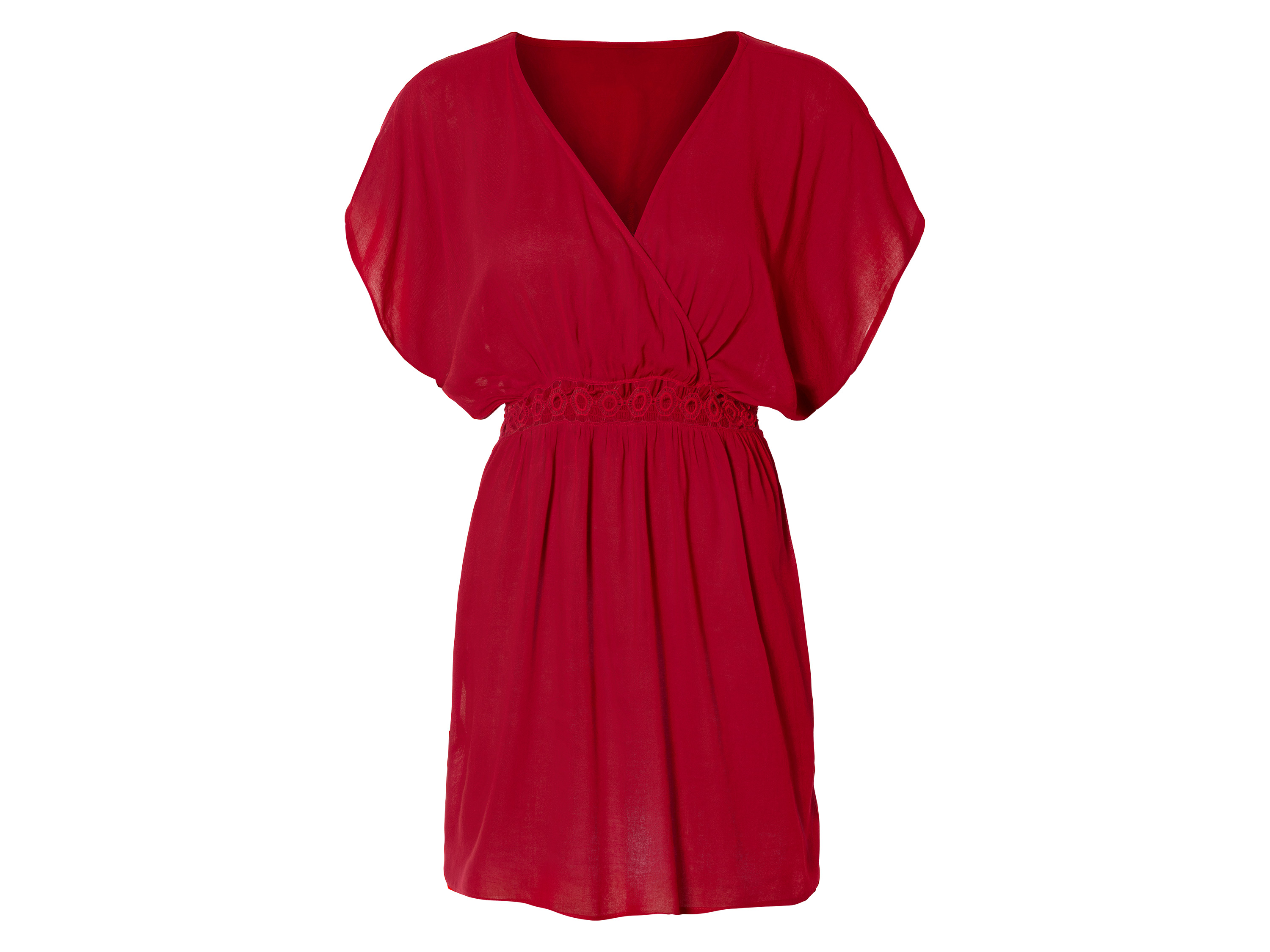 esmara Tunika plażowa damska z głębokim dekoltem Czerwony, L44/46