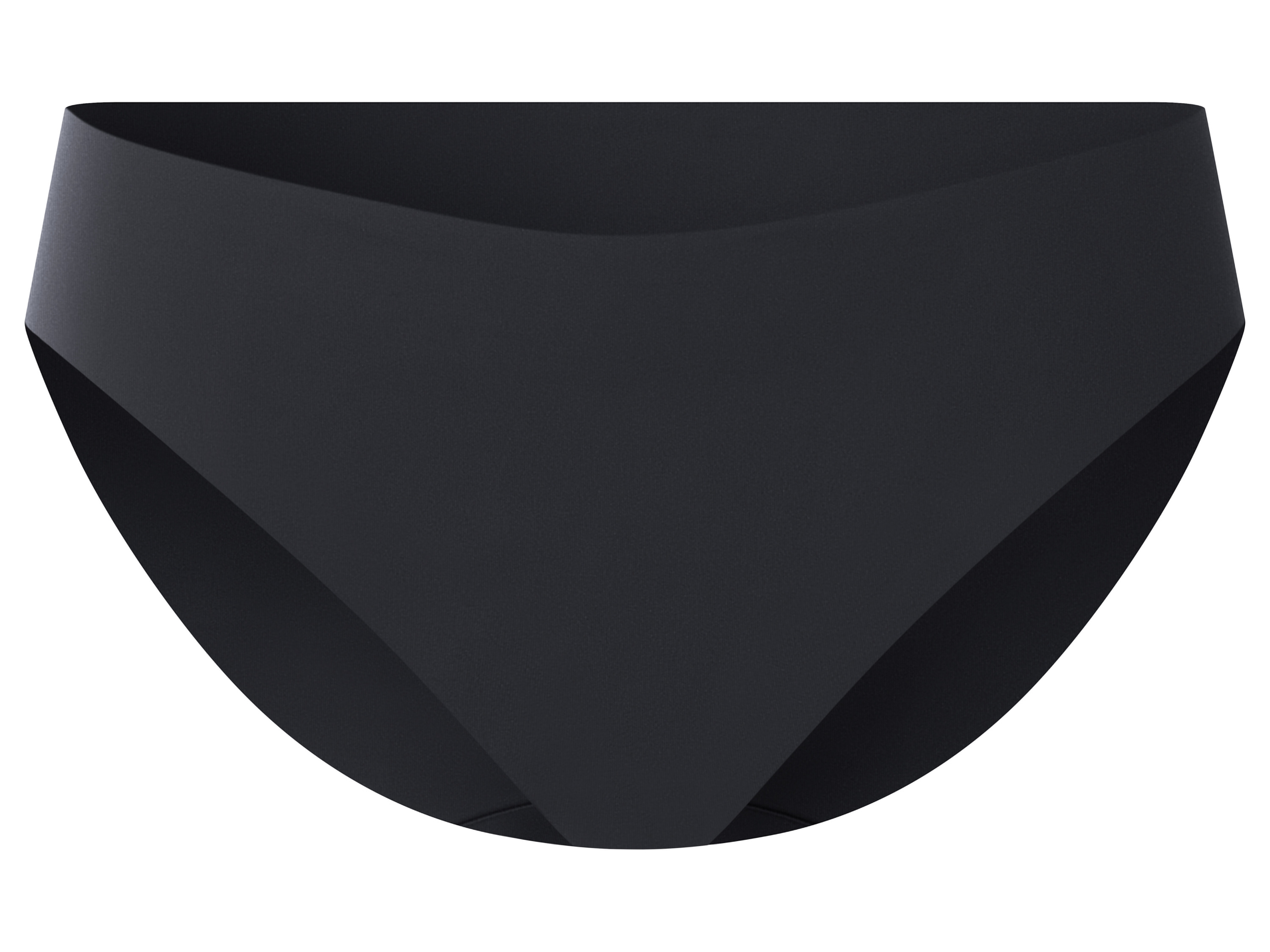 esmara Majtki figi damskie cięte laserowo, 3 pary Czarny, L44/46