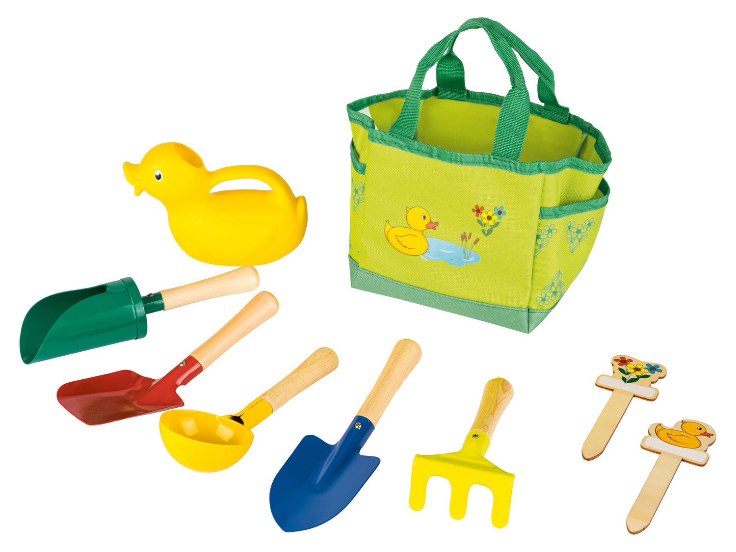 Playtive Zestaw narzędzi ogrodniczych dla dzieci w torebce Zielony