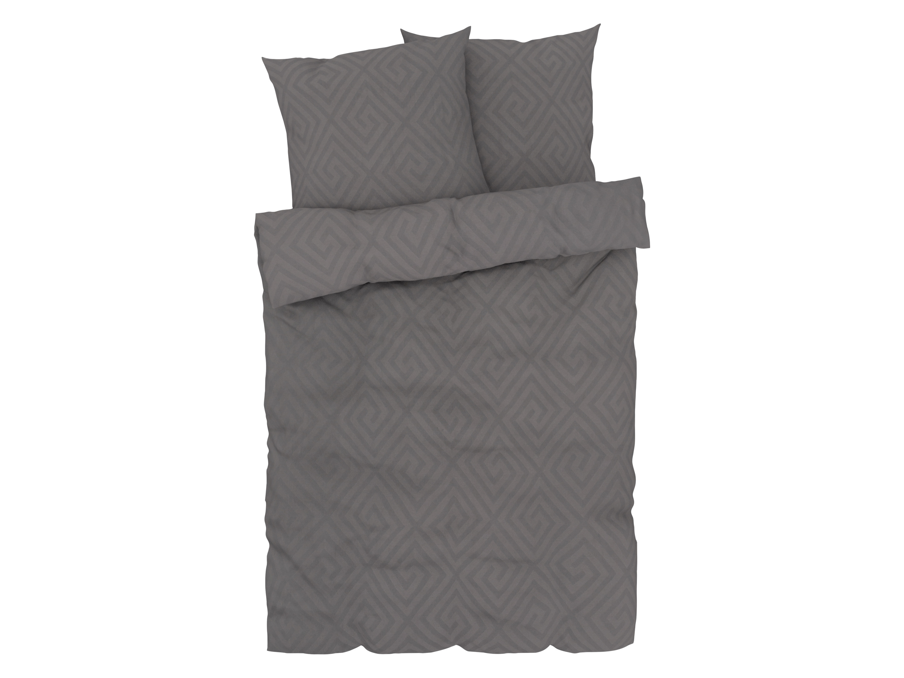 Livarno home Pościel satynowa, 160 x 200 cm Brązowy/szary