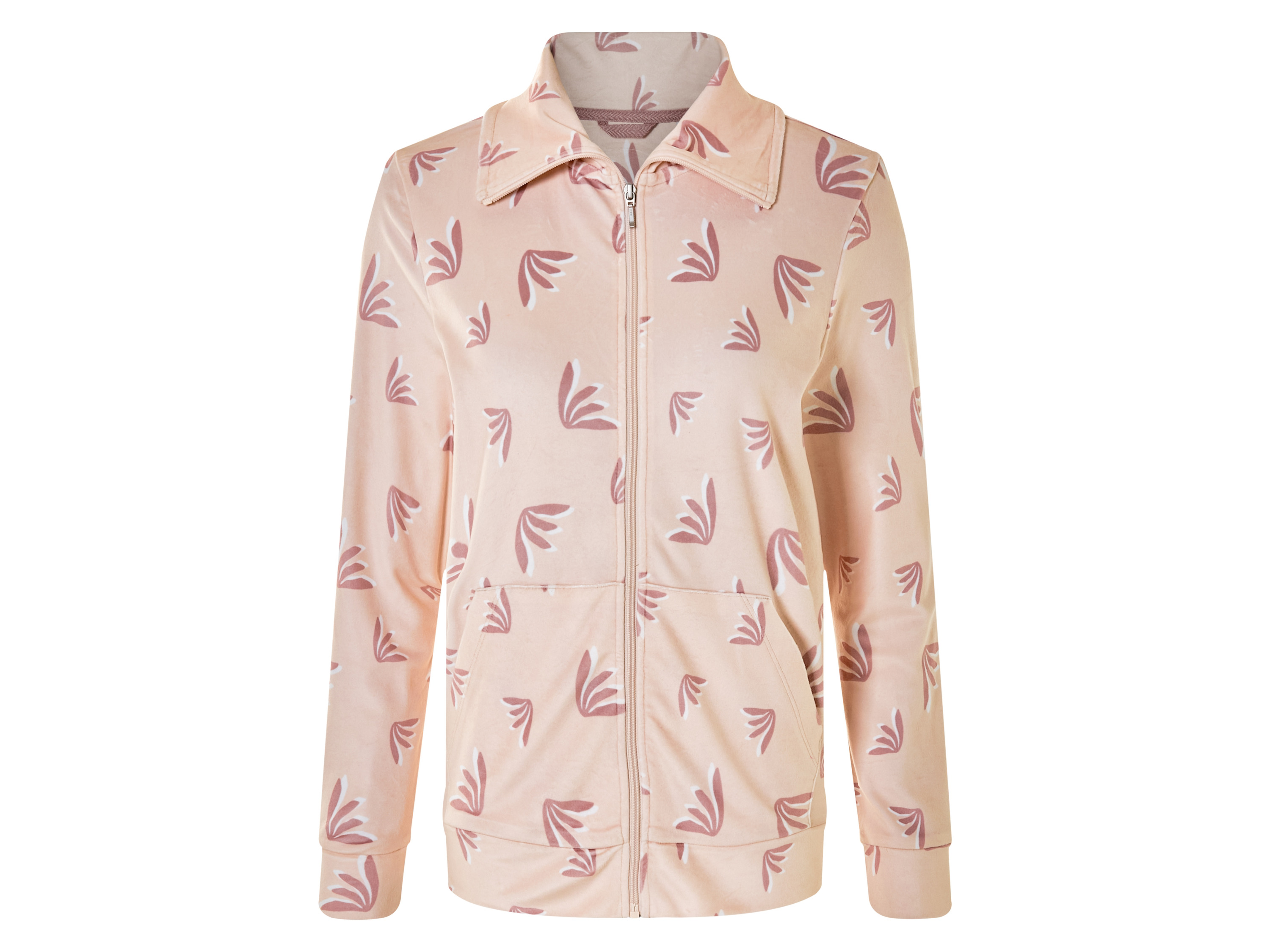 esmara Kurtka damska welurowa Różowy we wzory, S36/38