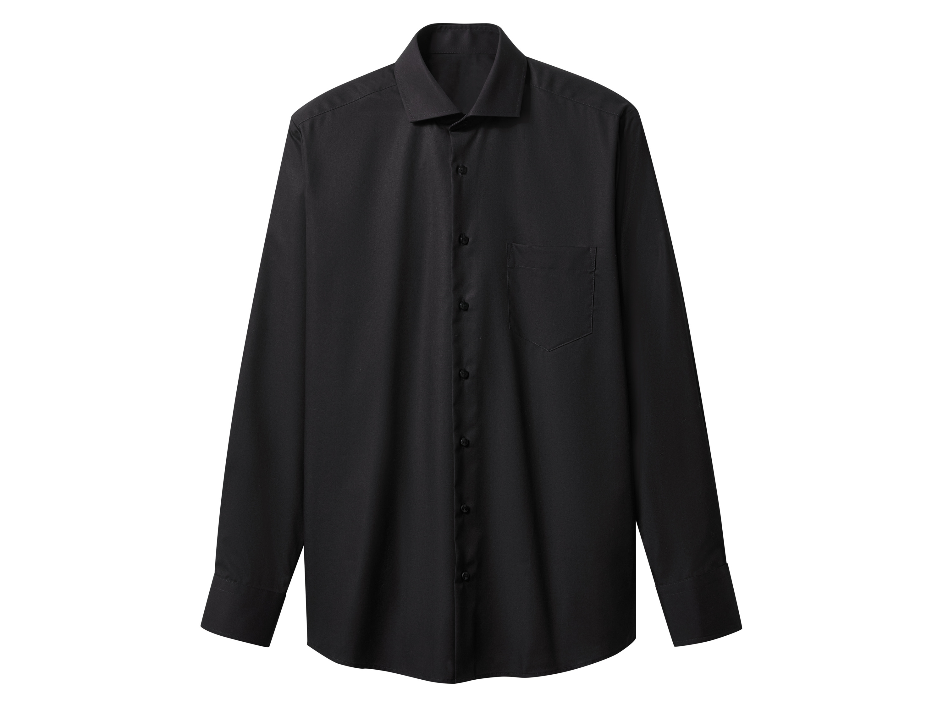 esmara Men Koszula biznesowa premium z bawełny Czarny, 43