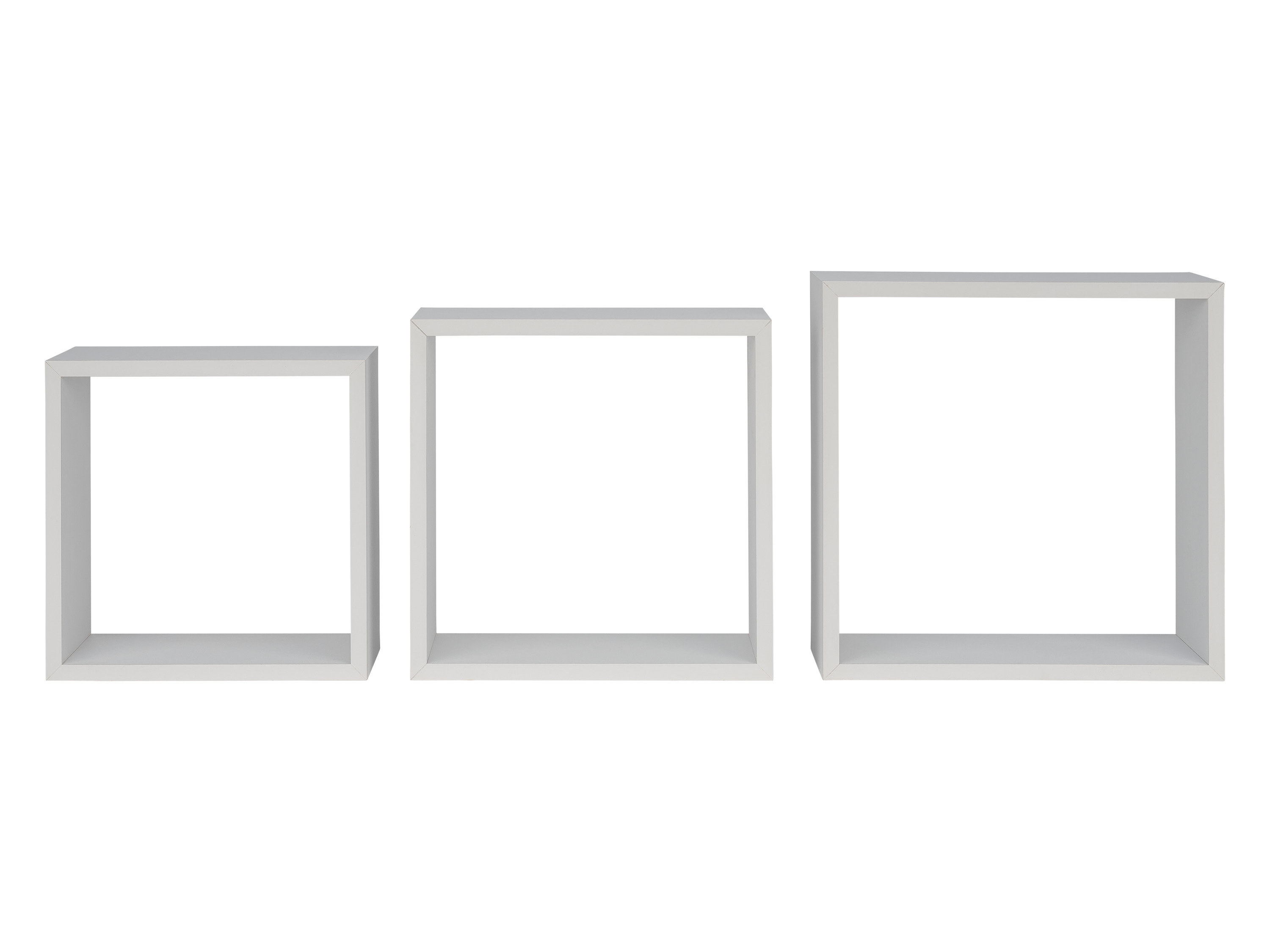 Livarno home Zestaw półek 30 x 30 cm, 3 sztuki Biały