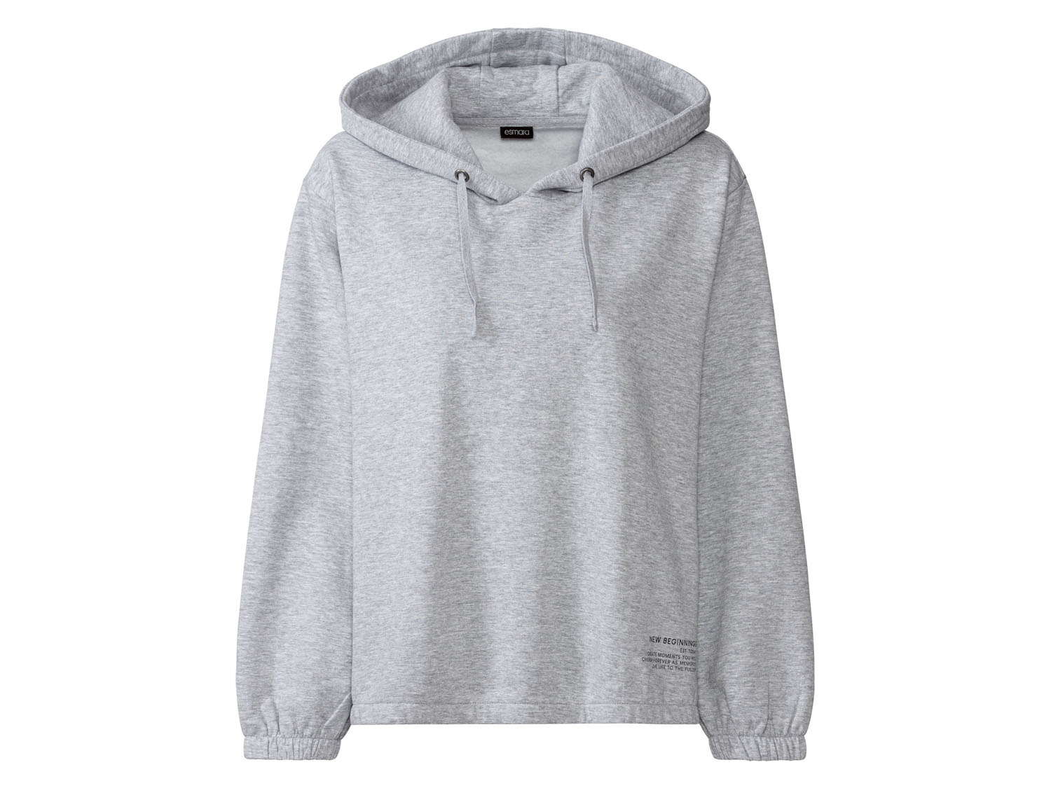 esmara Bluza dresowa damska XXL z kapturem Szary, 2XL 52/54