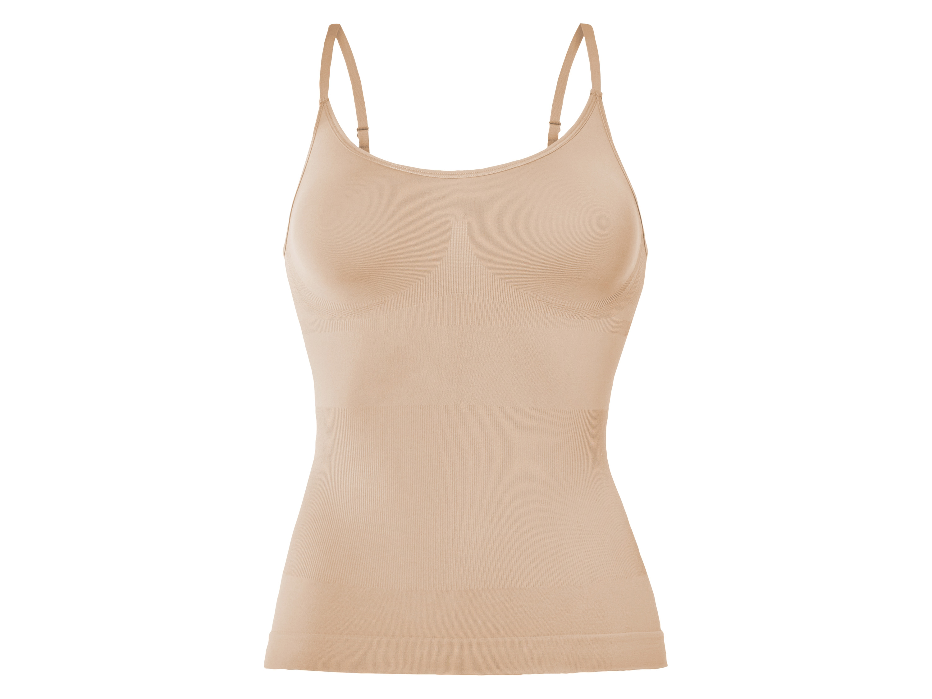 esmara Top modelujący sylwetkę damski Beżowy, XL 48/50