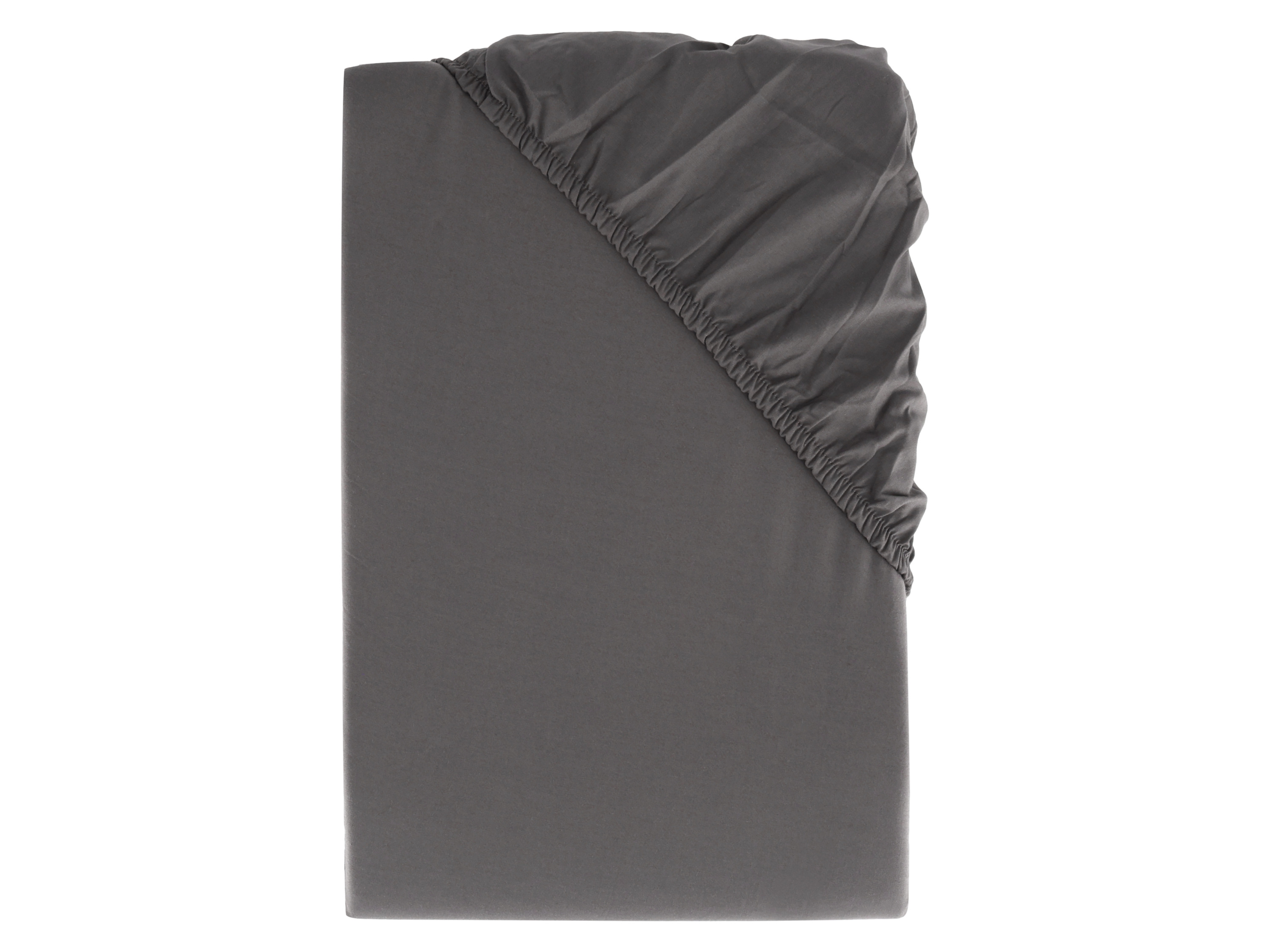 Livarno home Prześcieradło perkalowe z gumką, 90-100 x 200 cm Antracytowy