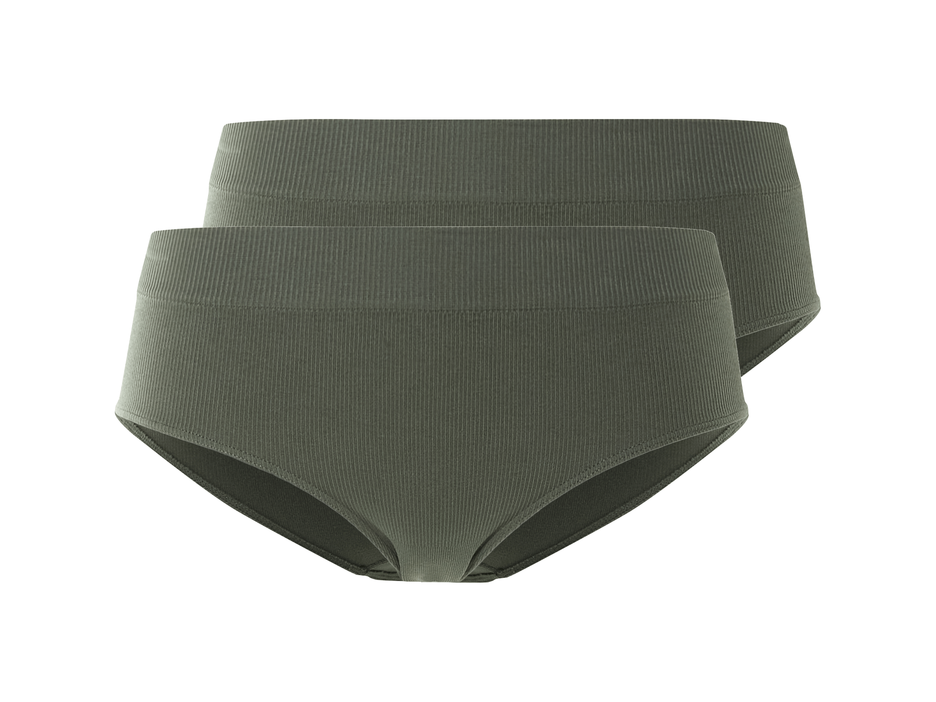 esmara Figi hipster damskie, 2 pary Khaki, M40/42